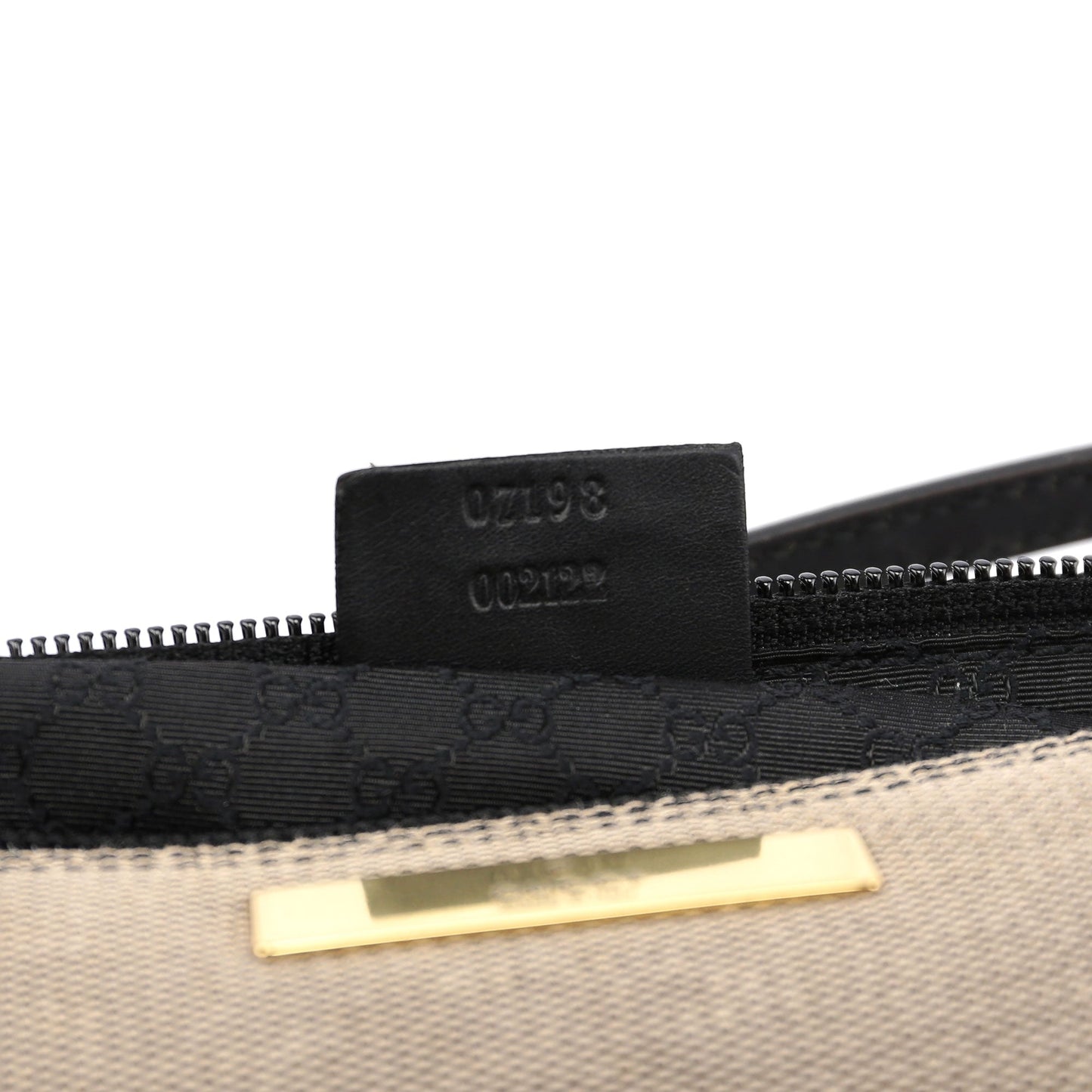 07198 Beige Canvas Boat Pochette