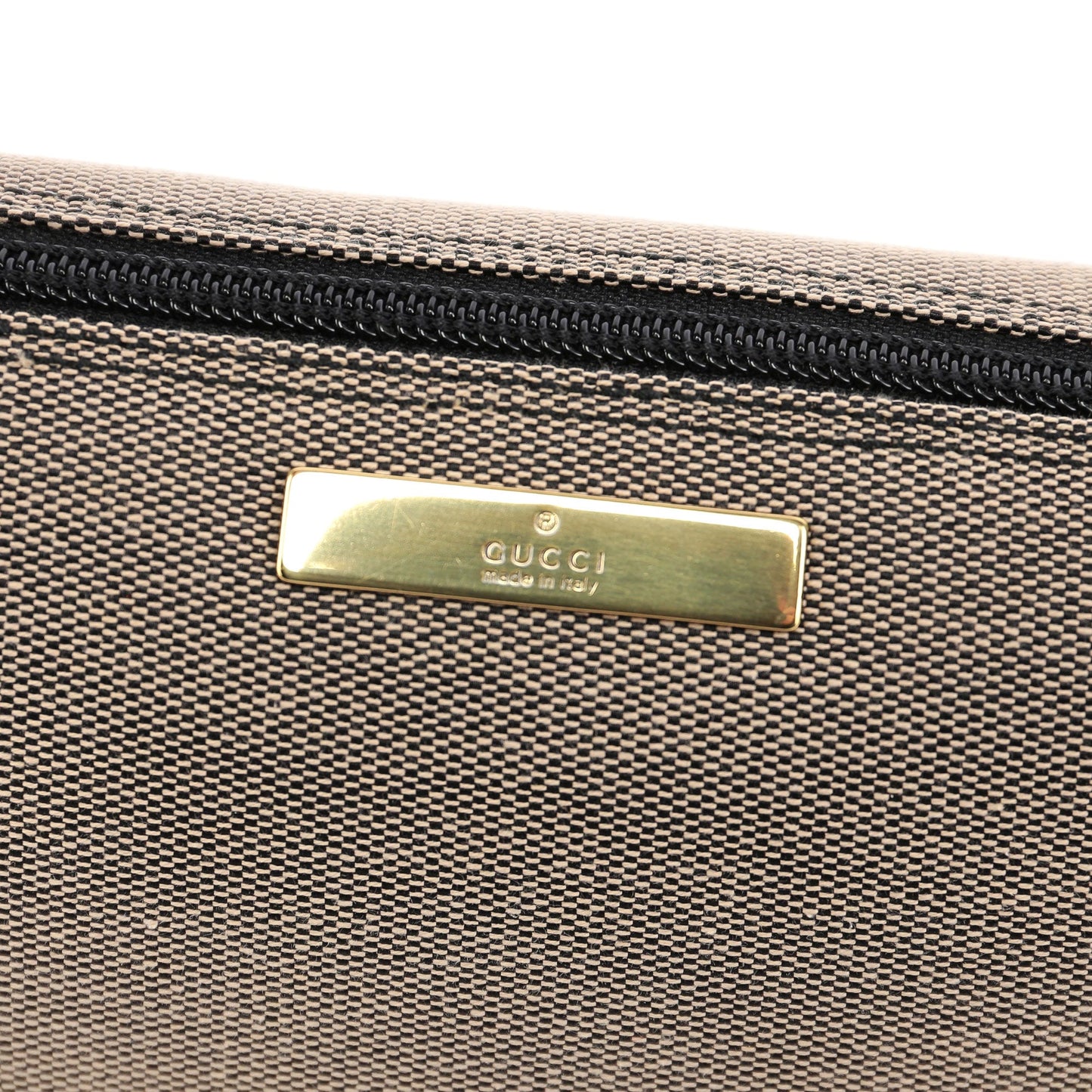 07198 Beige Canvas Boat Pochette