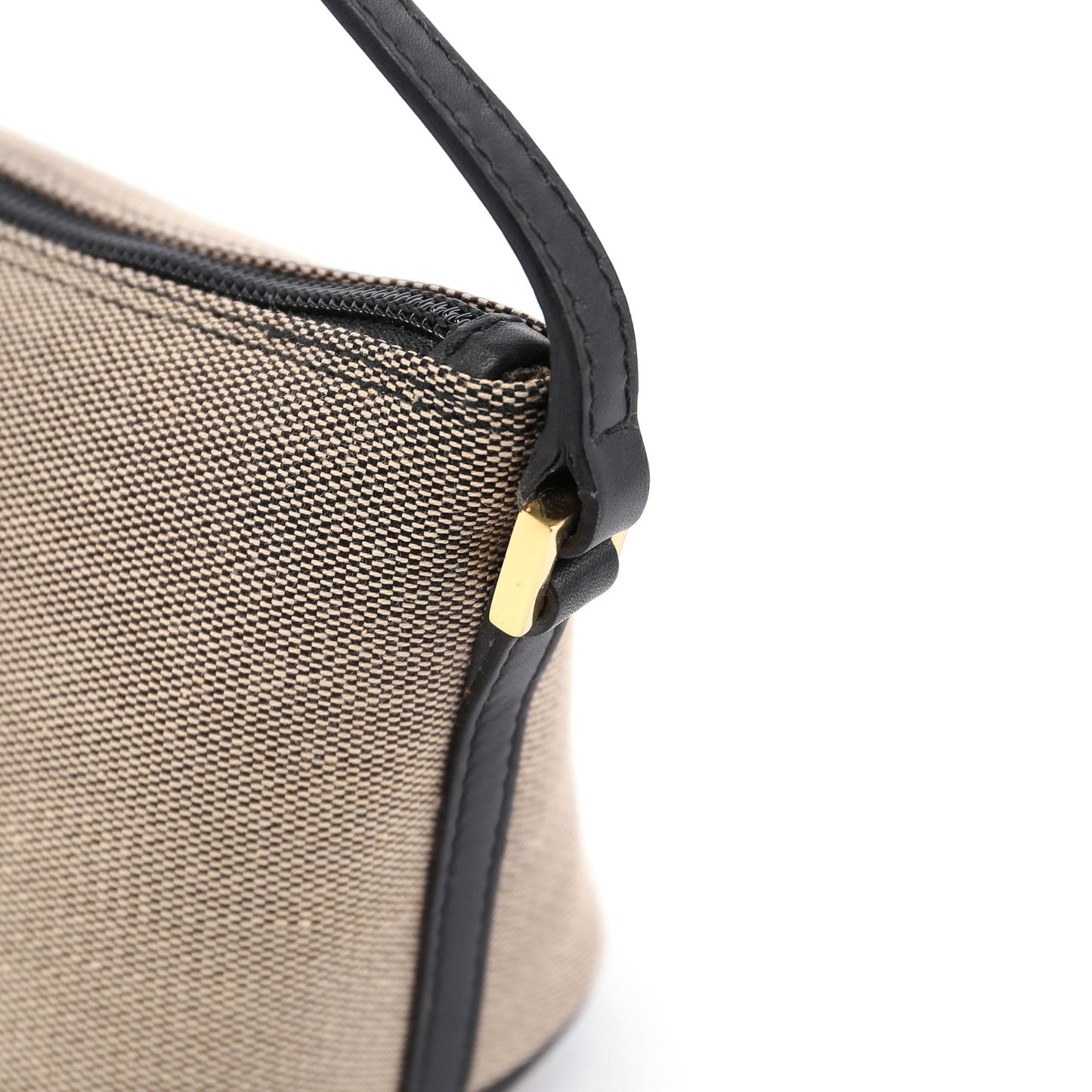 07198 Beige Canvas Boat Pochette