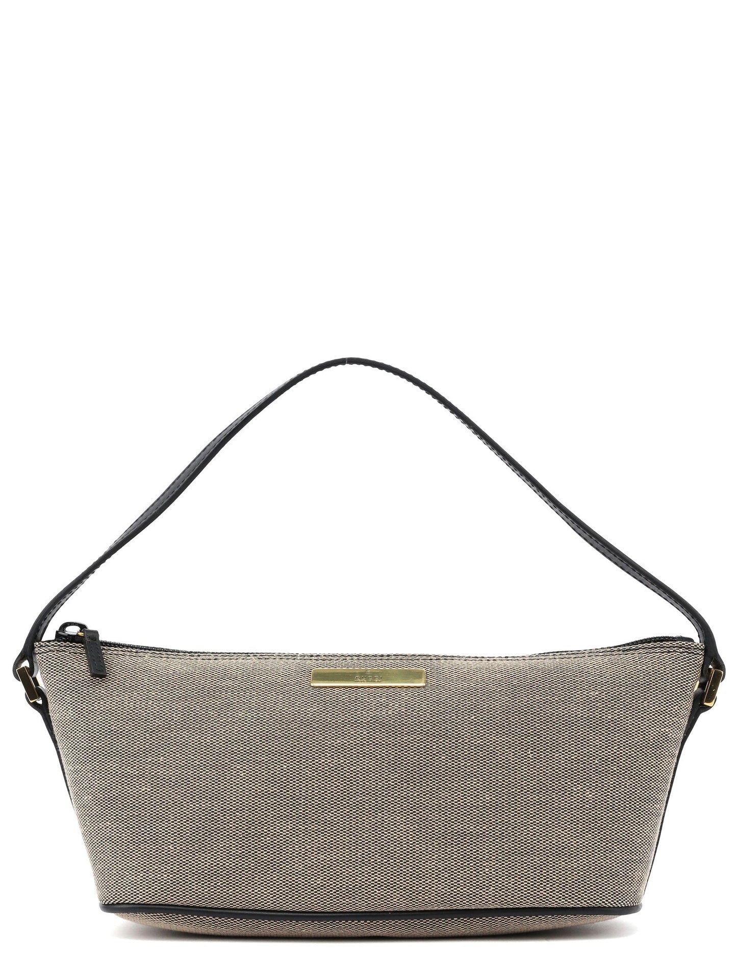 07198 Beige Canvas Boat Pochette