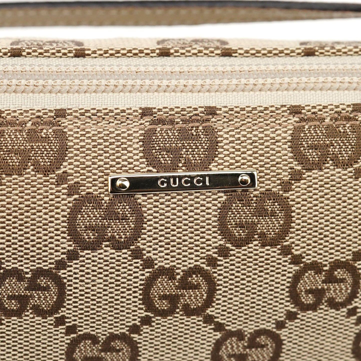 07198 Beige GG Boat Pochette