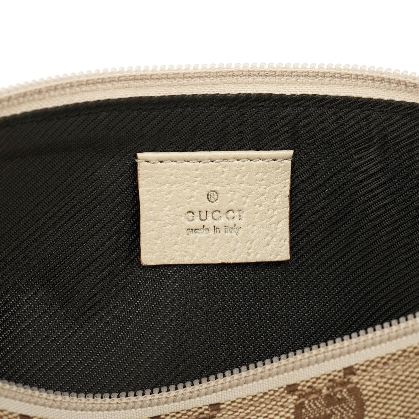 07198 Beige GG Boat Pochette