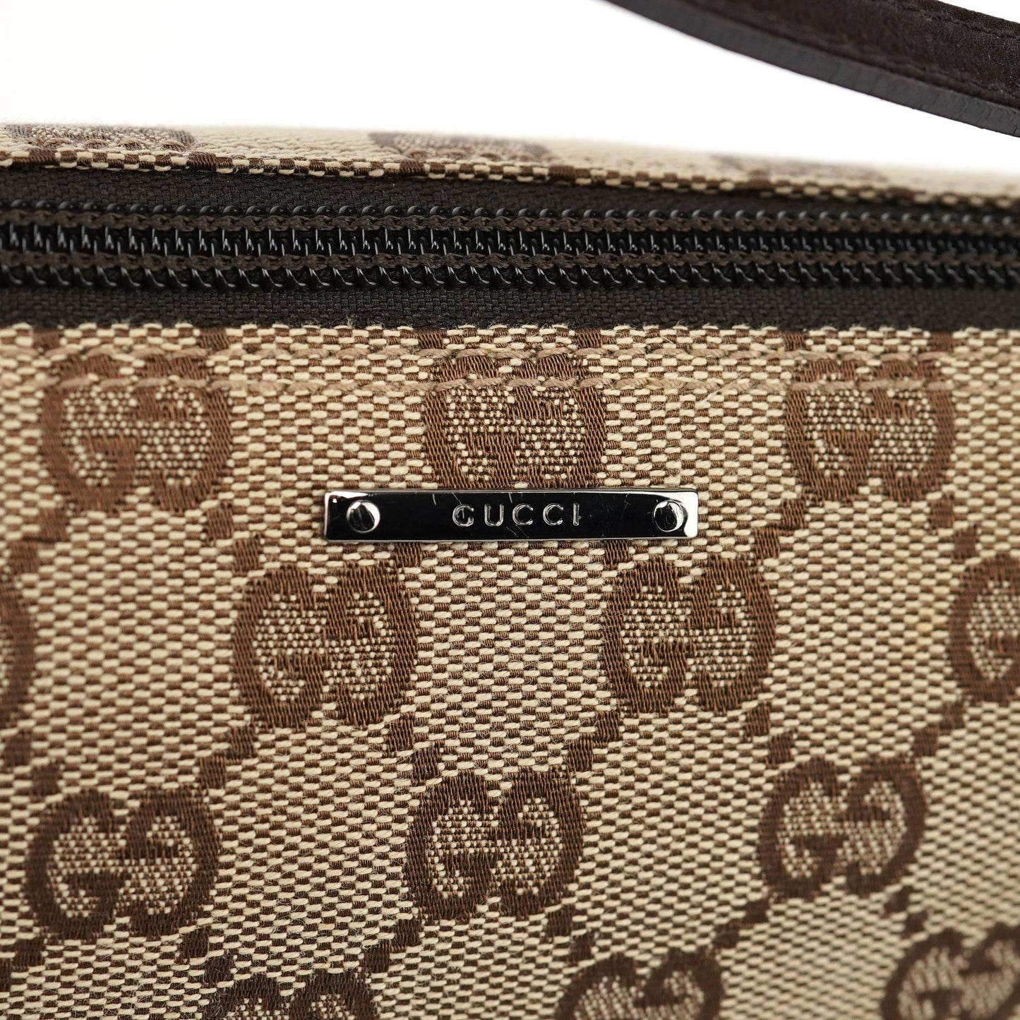 07198 Beige GG Boat Pochette