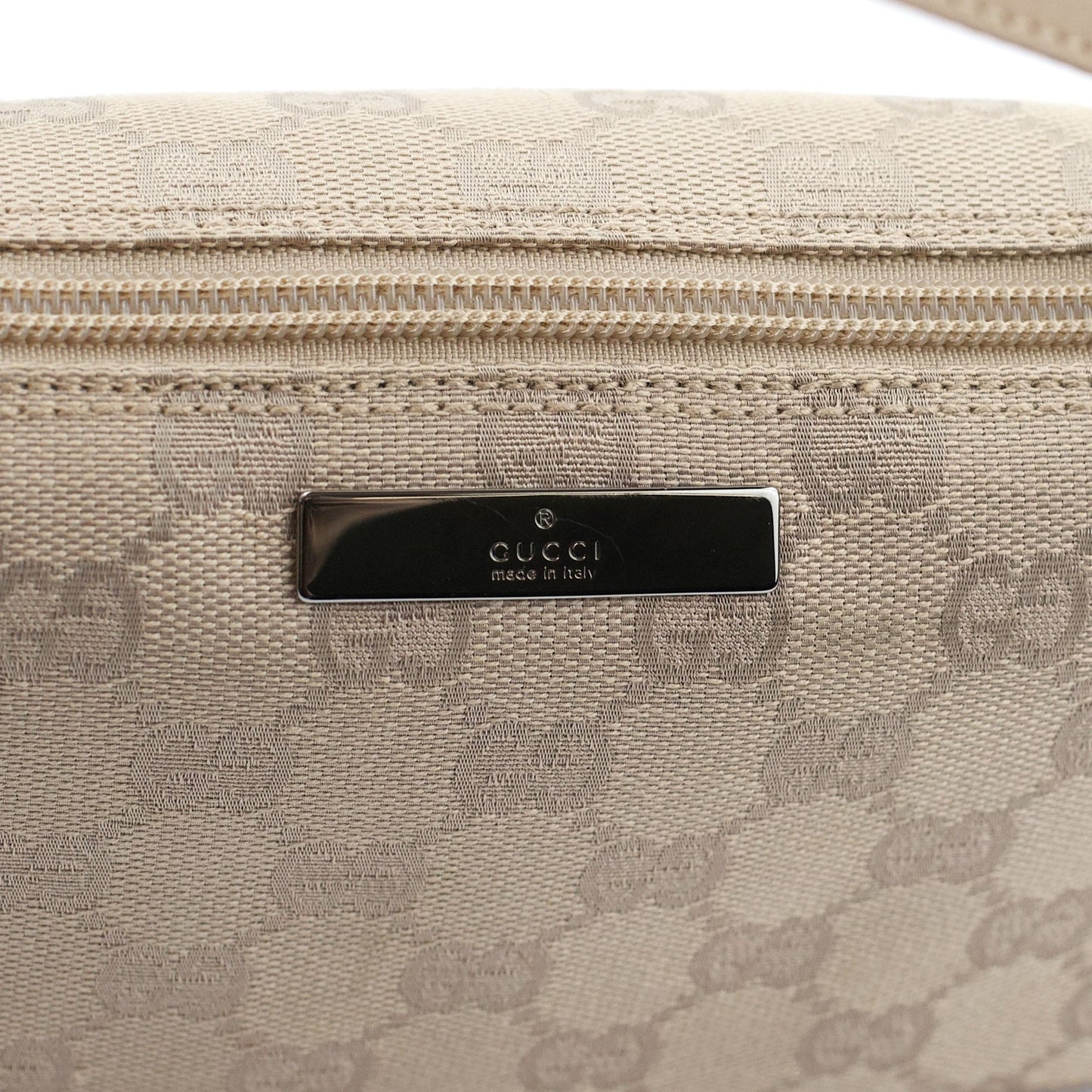 07198 Beige GG Boat Pochette