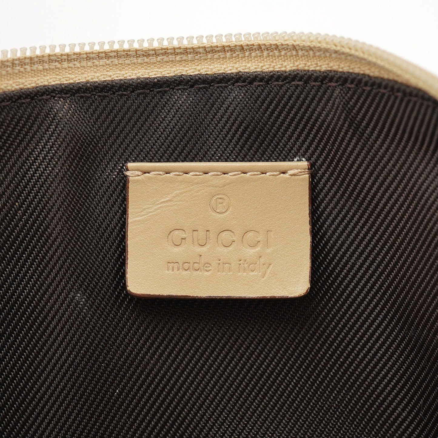 07198 Beige GG Boat Pochette
