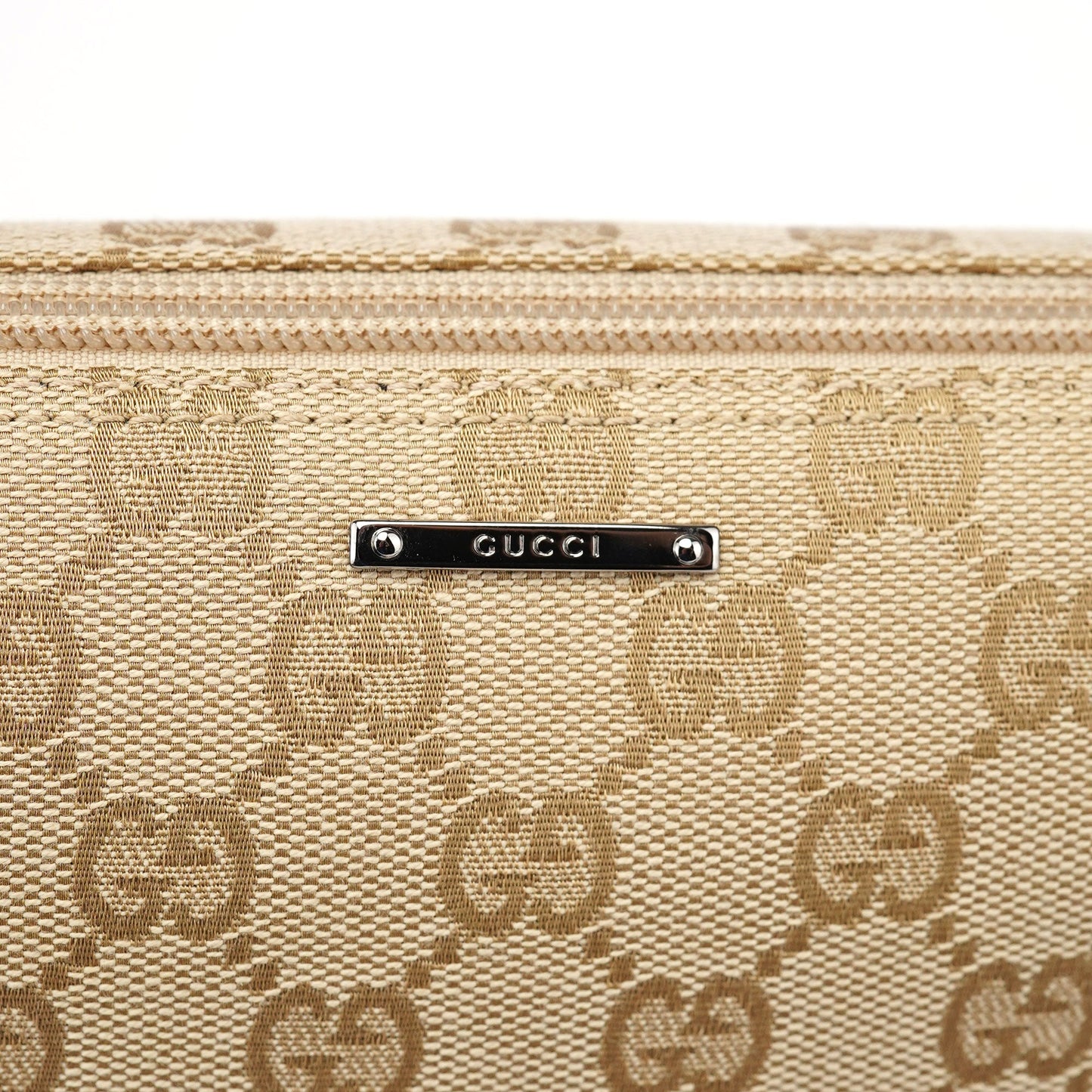 07198 Beige GG Boat Pochette