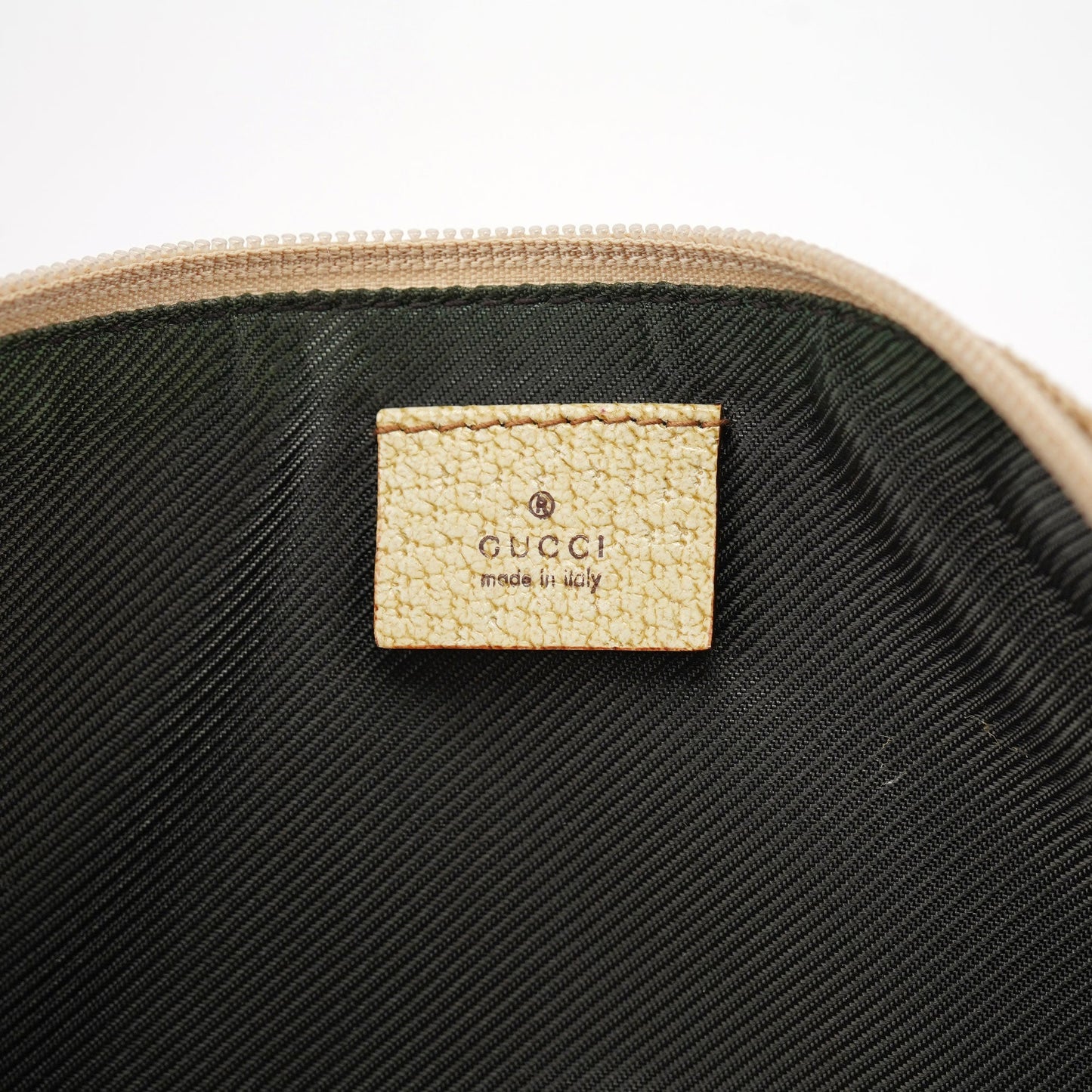 07198 Beige GG Boat Pochette