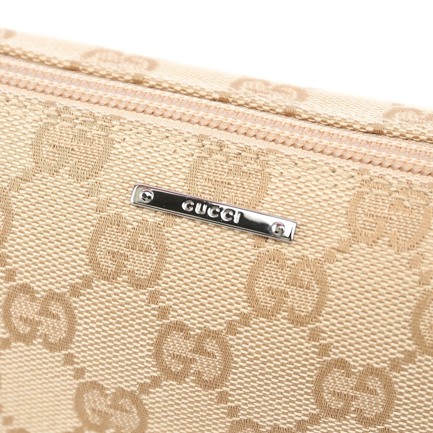 07198 Beige GG Boat Pochette