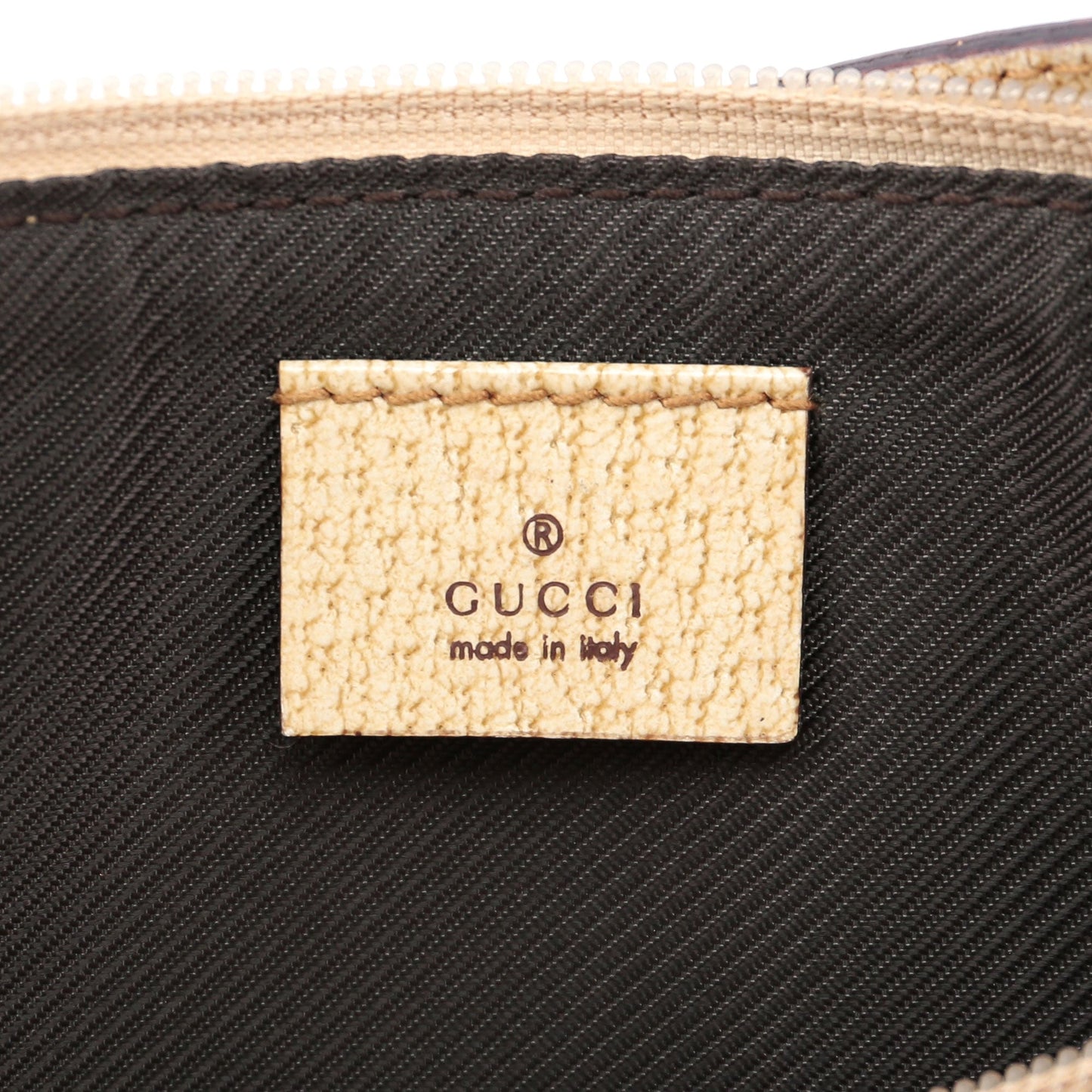 07198 Beige GG Boat Pochette