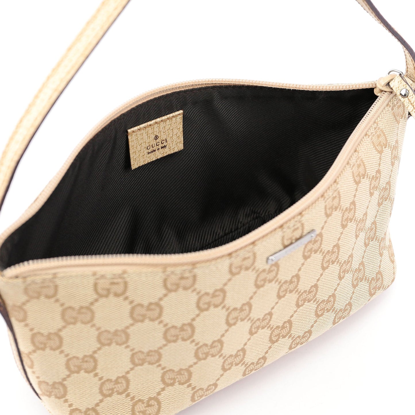 07198 Beige GG Boat Pochette