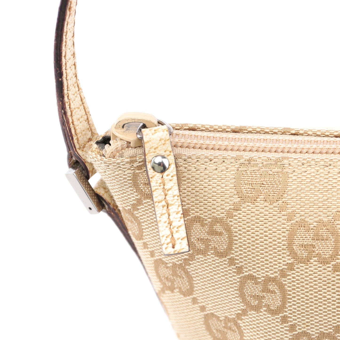 07198 Beige GG Boat Pochette