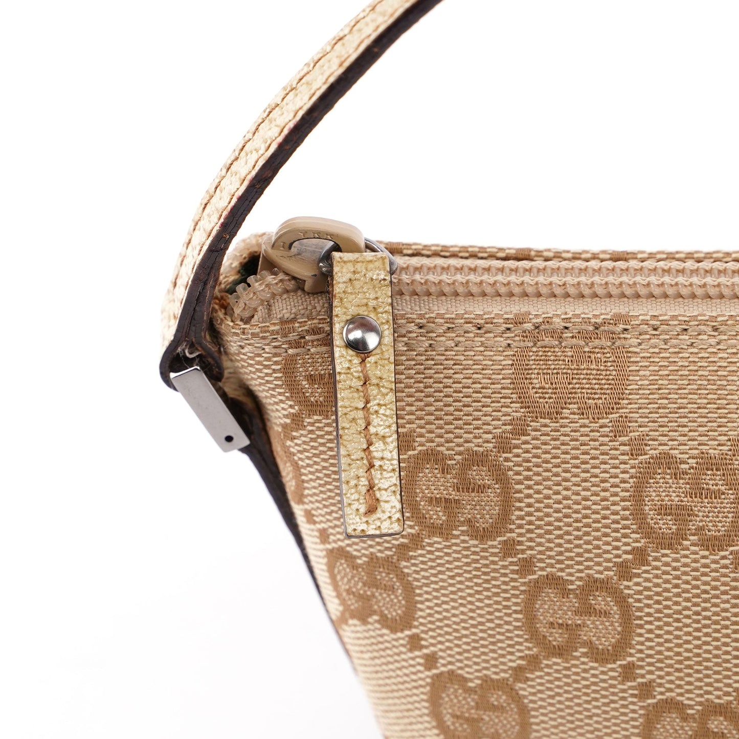 07198 Beige GG Boat Pochette