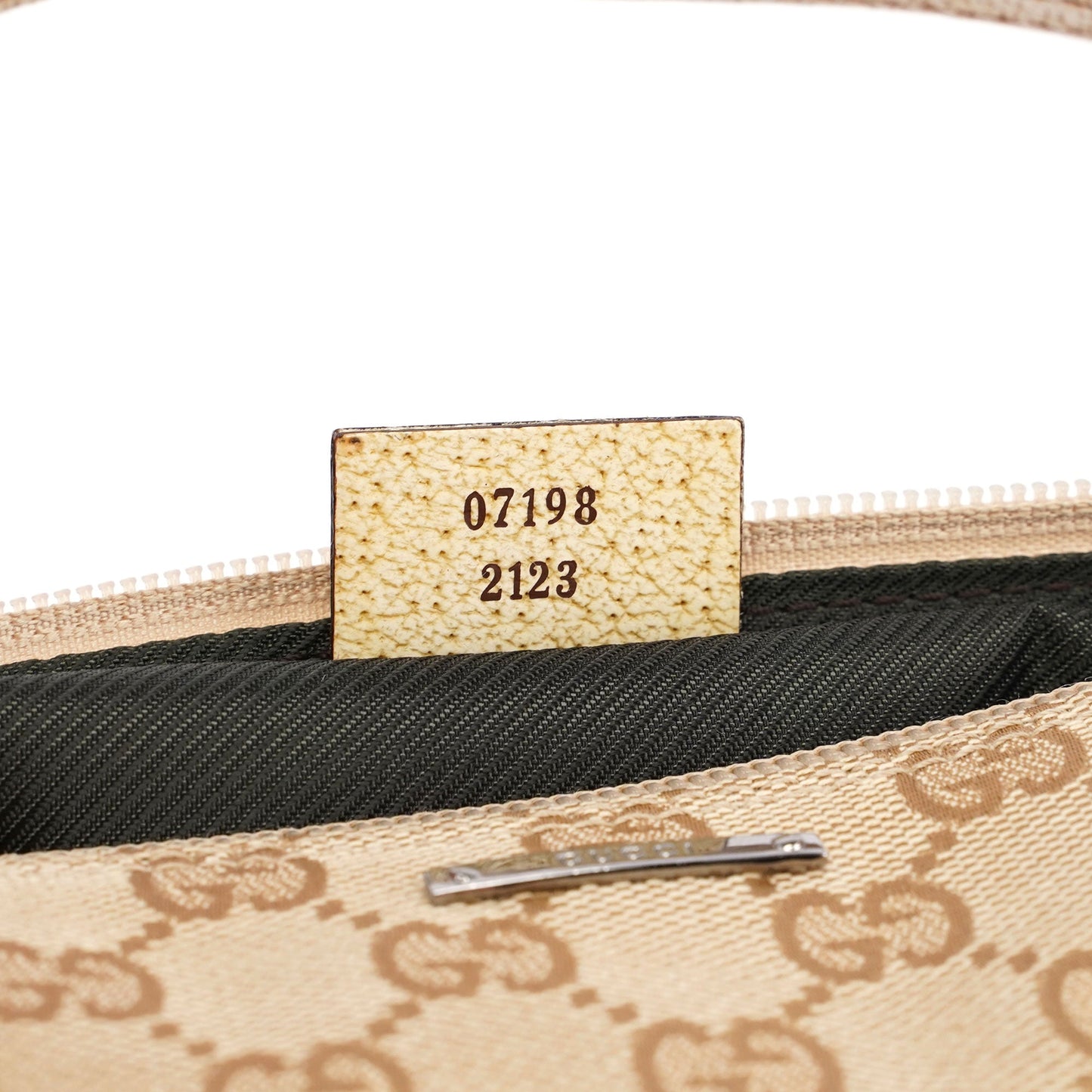 07198 Beige GG Boat Pochette