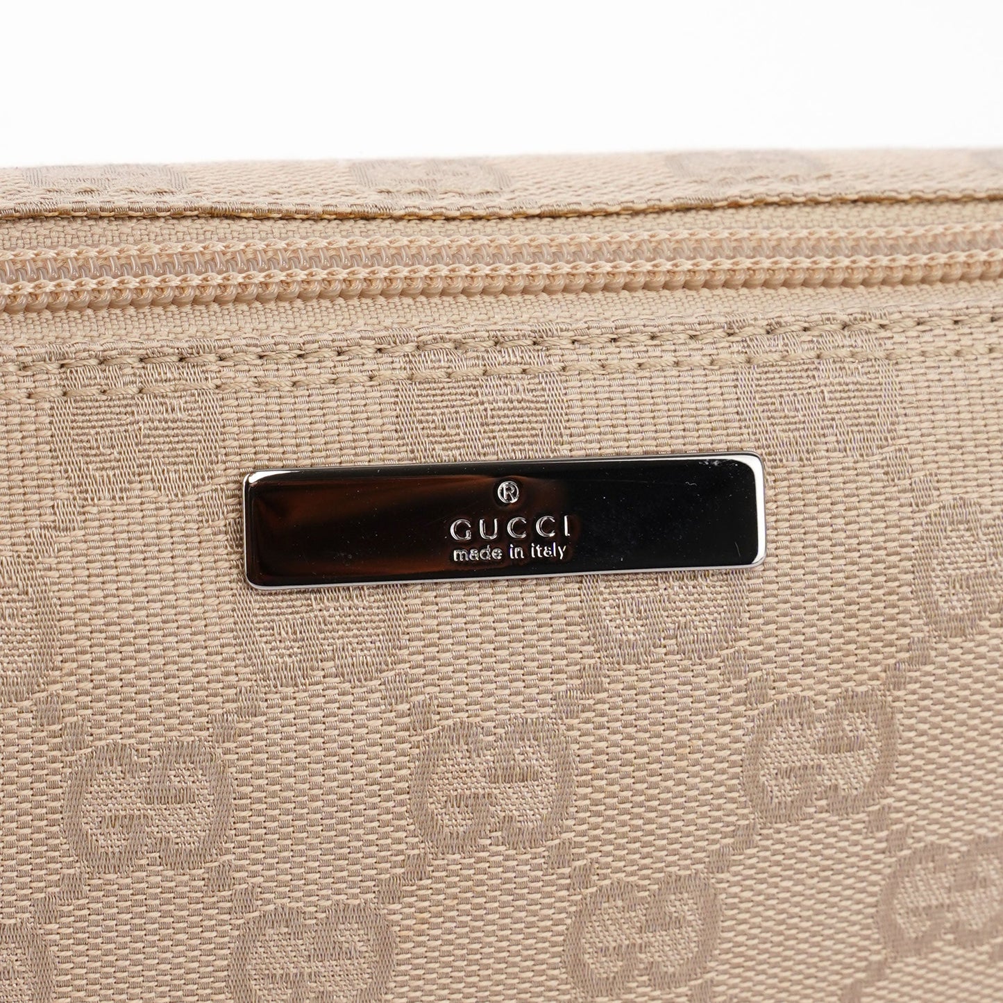 07198 Beige GG Boat Pochette
