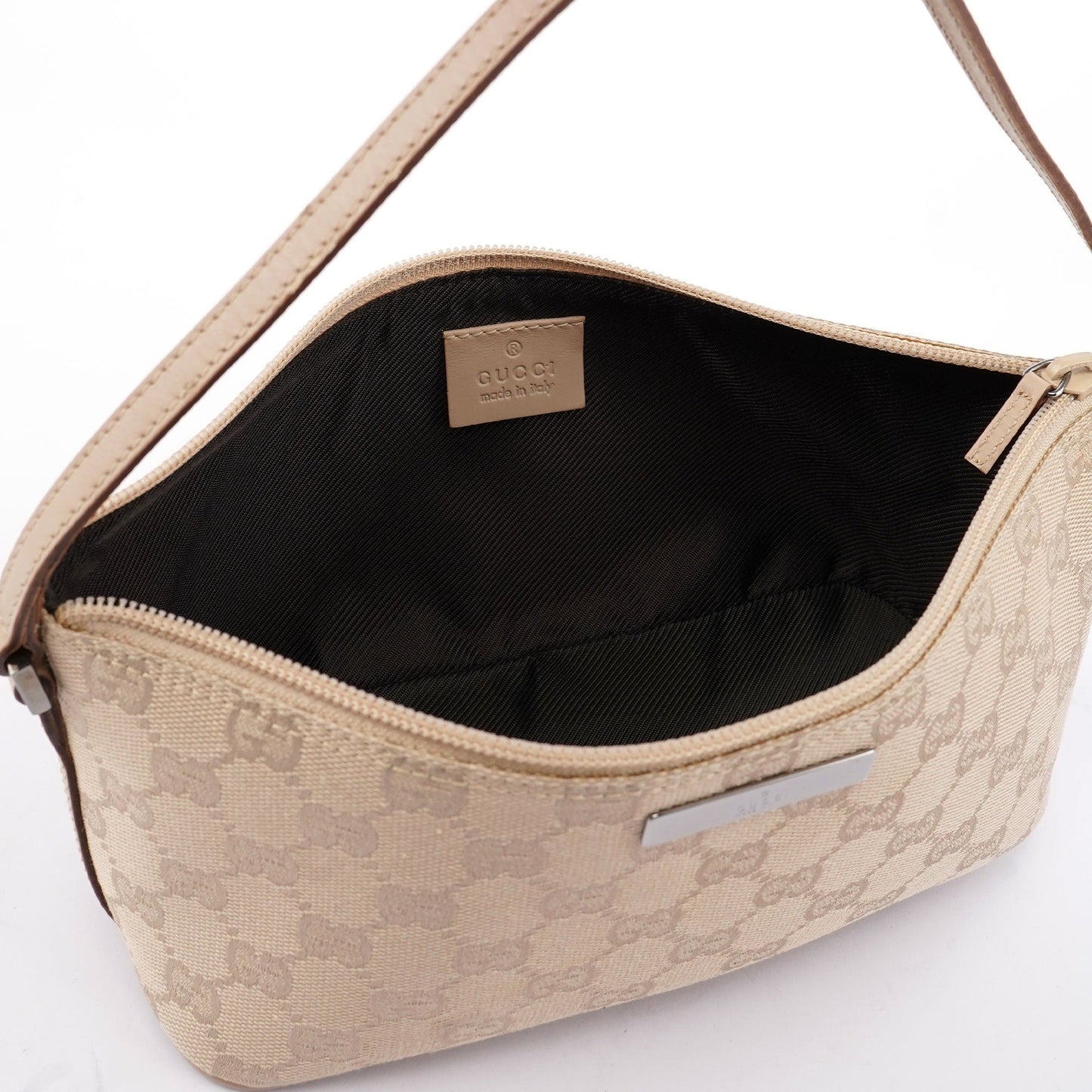 07198 Beige GG Boat Pochette