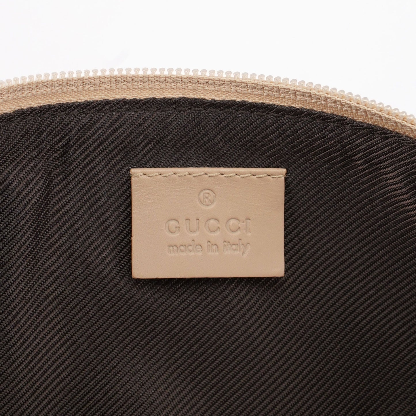 07198 Beige GG Boat Pochette