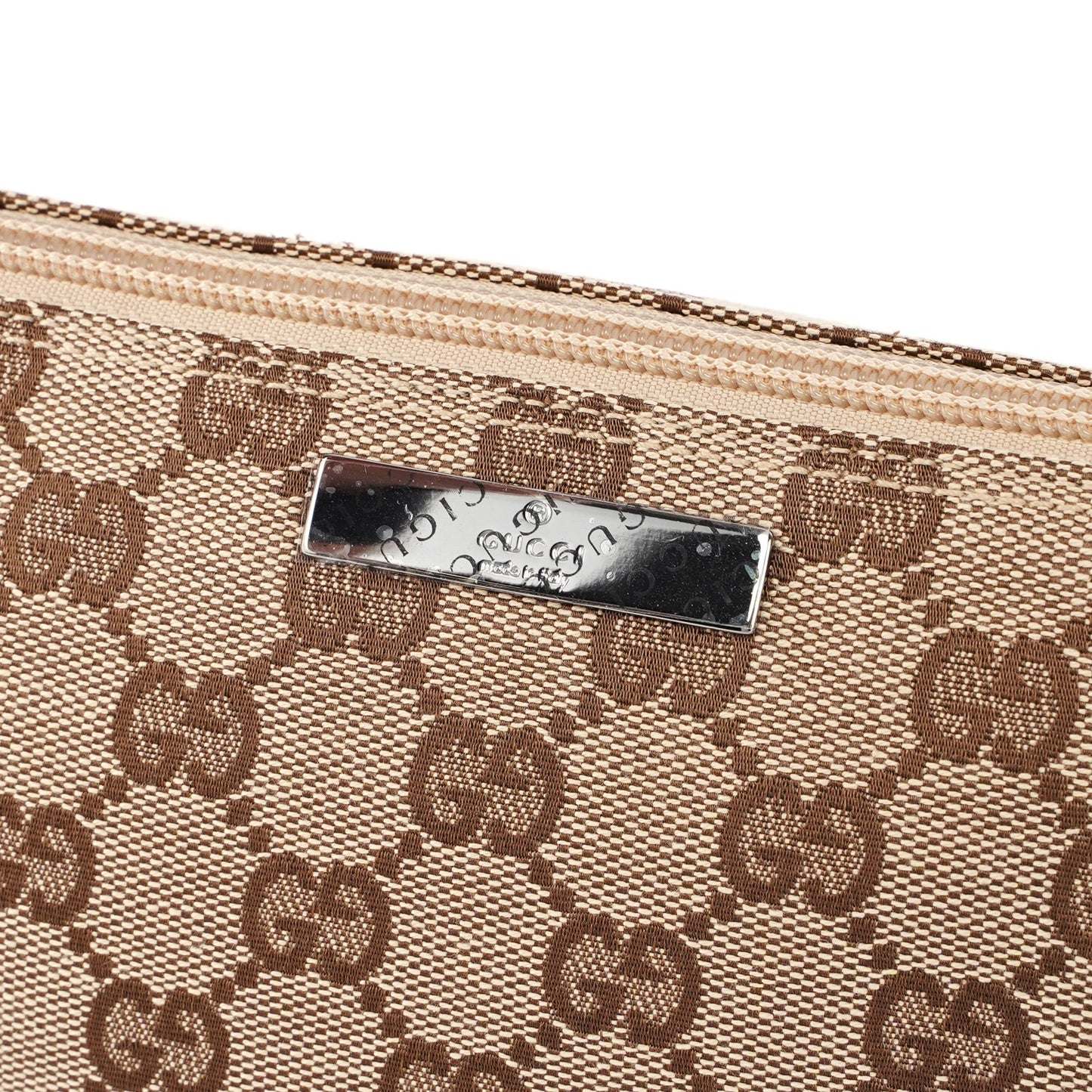 07198 Beige GG Boat Pochette