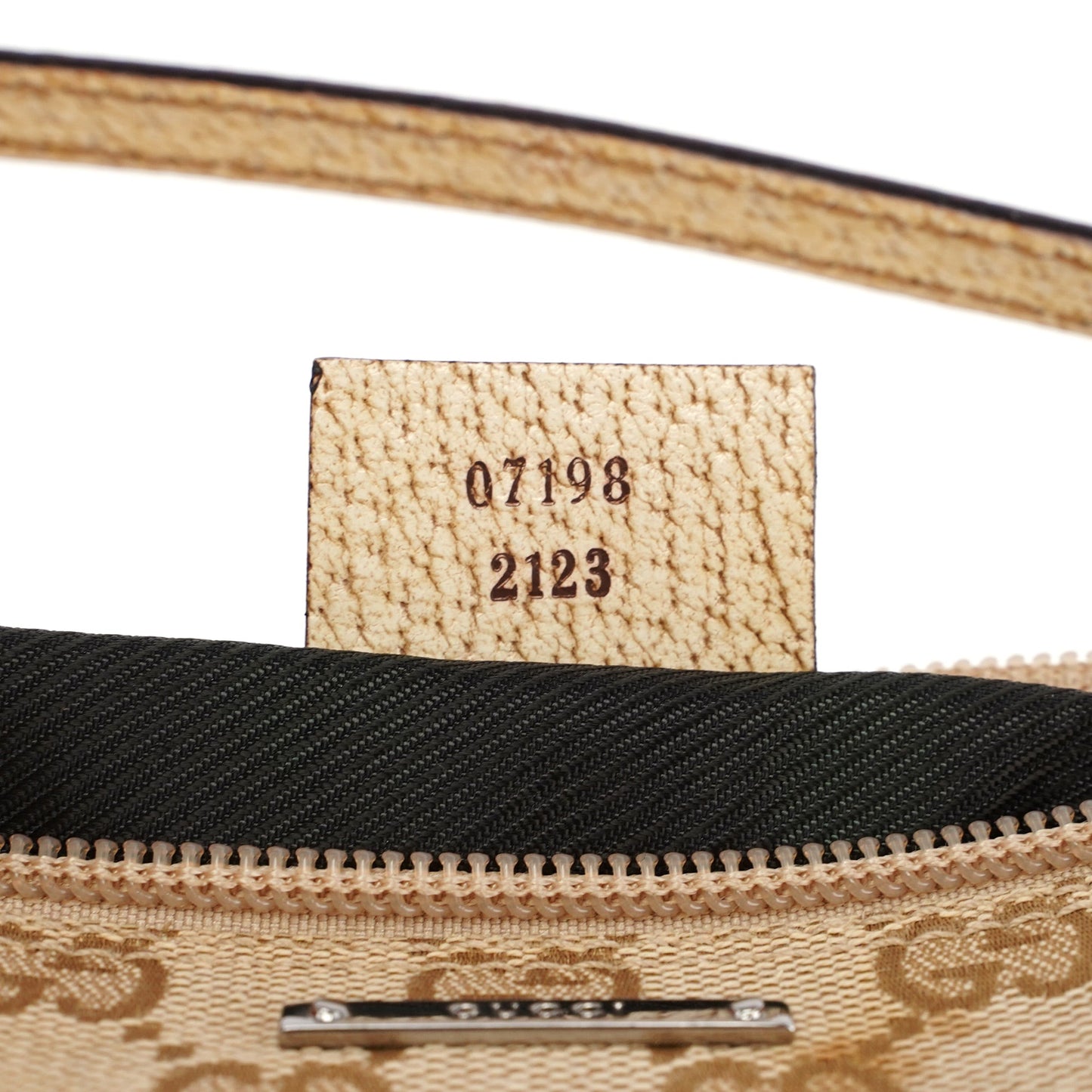 07198 Beige GG Boat Pochette