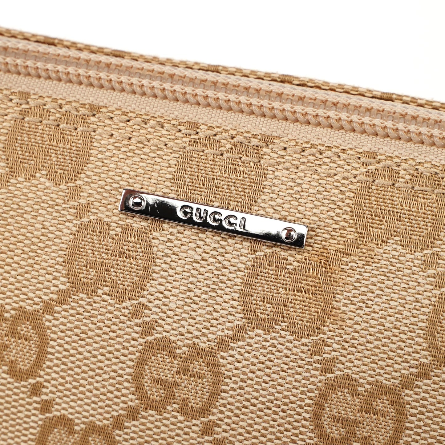 07198 Beige GG Boat Pochette