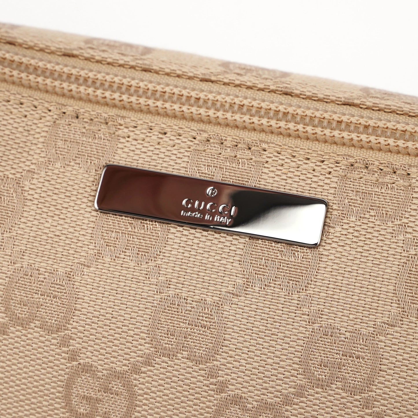 07198 Beige GG Boat Pochette