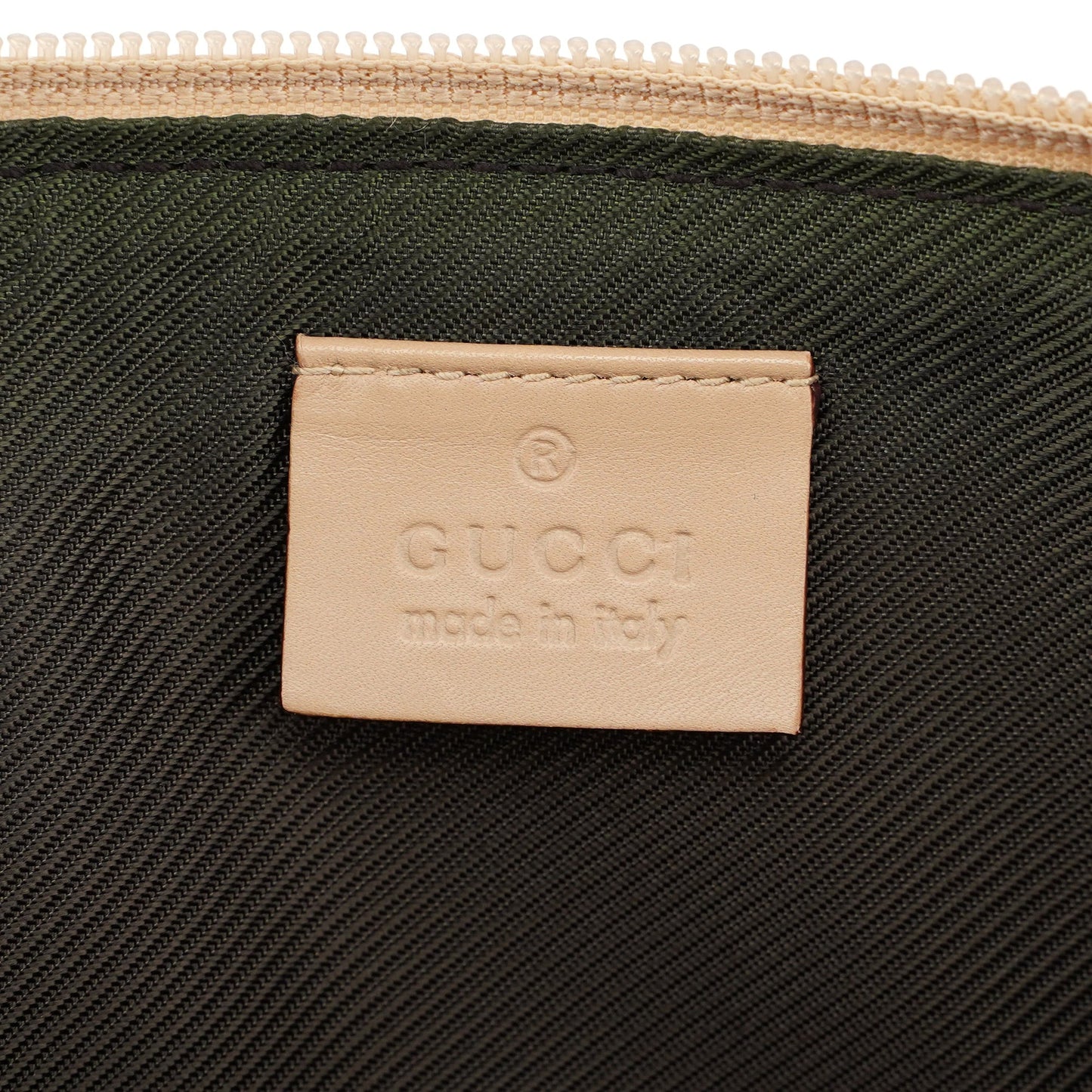 07198 Beige GG Boat Pochette