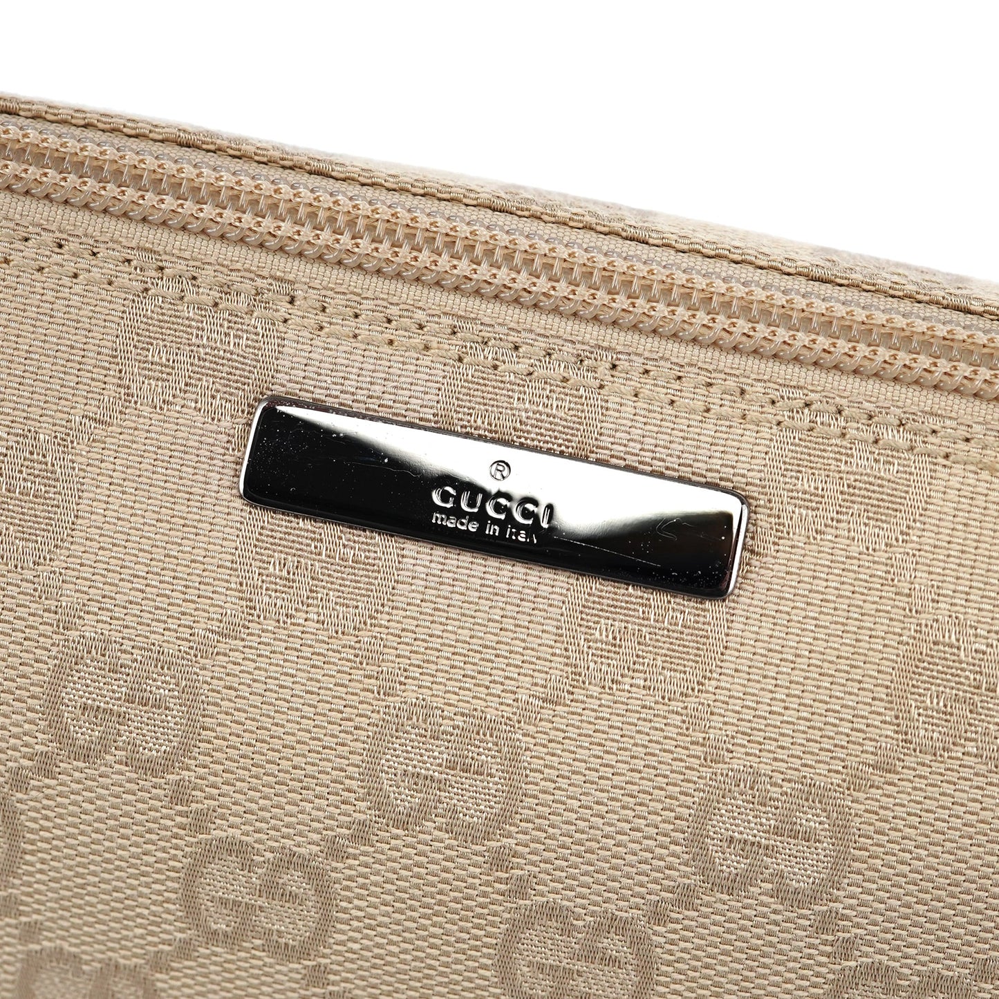 07198 Beige GG Boat Pochette