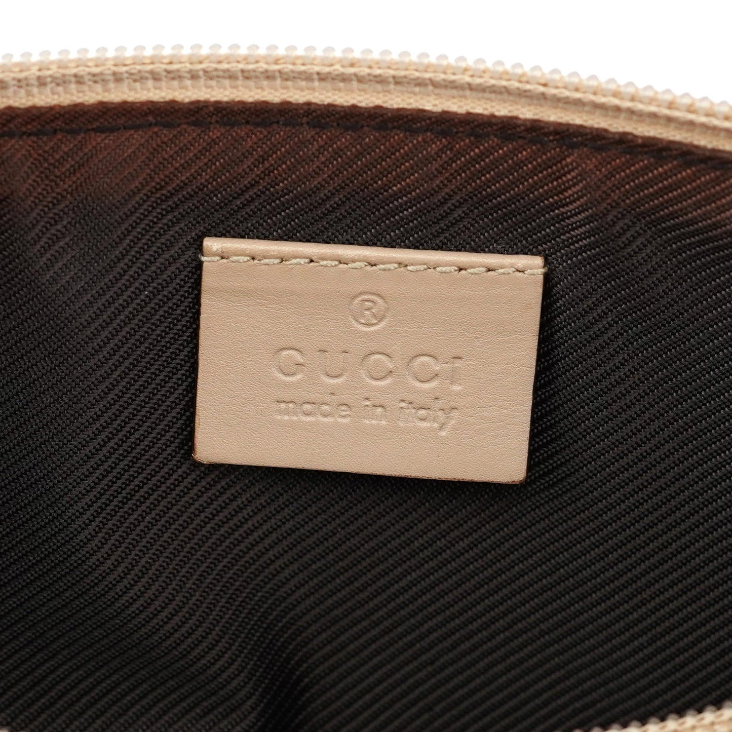 07198 Beige GG Boat Pochette
