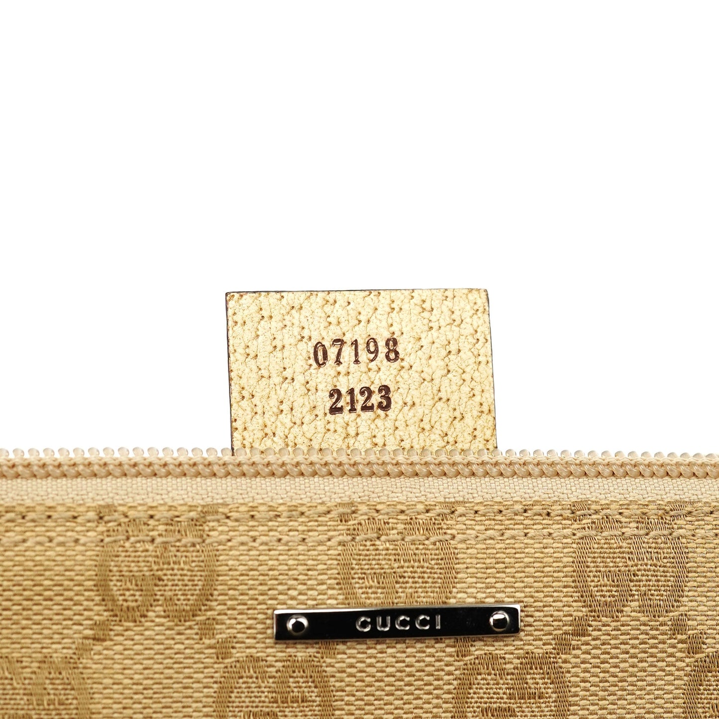 07198 Beige GG Boat Pochette