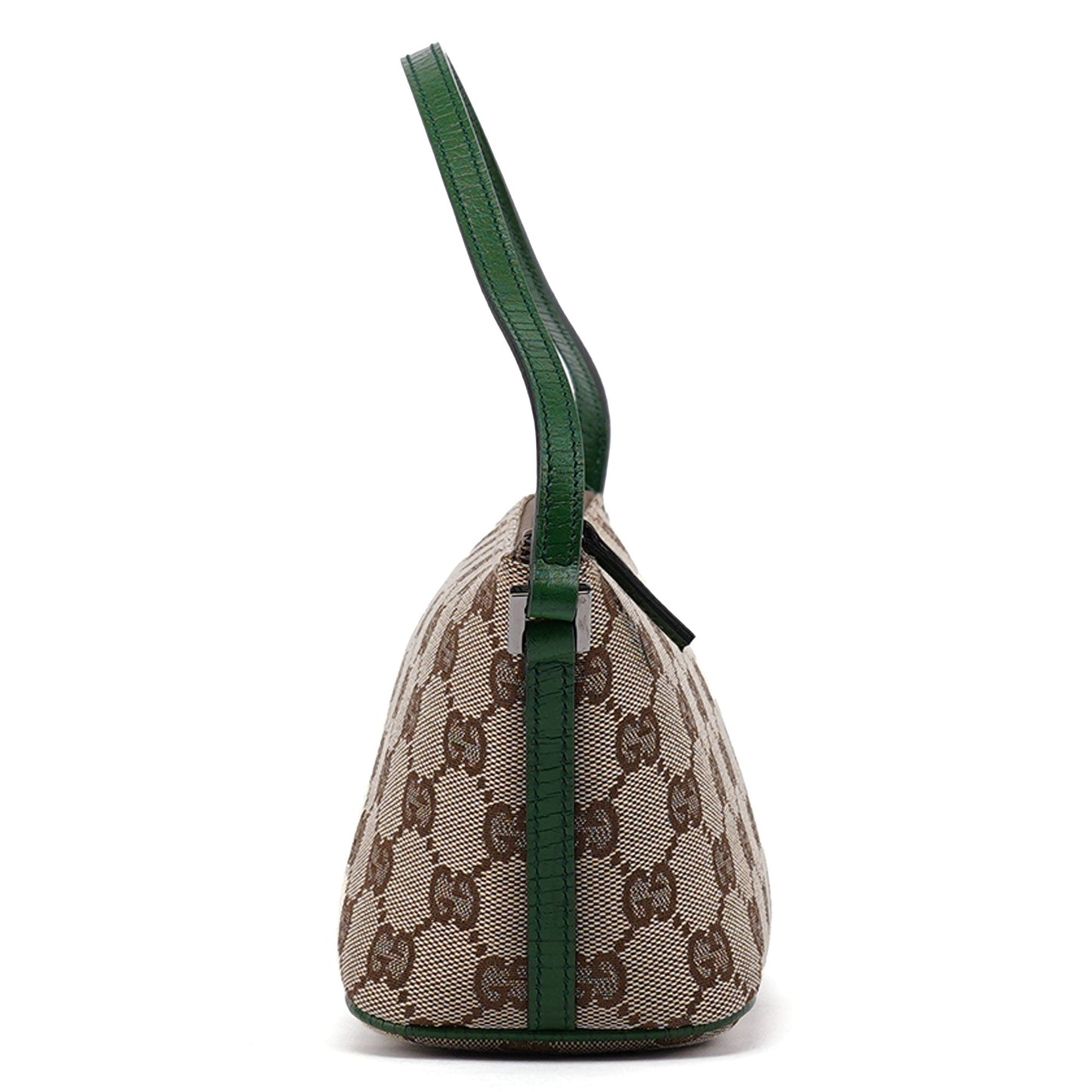 07198 Beige Green GG Boat Pochette