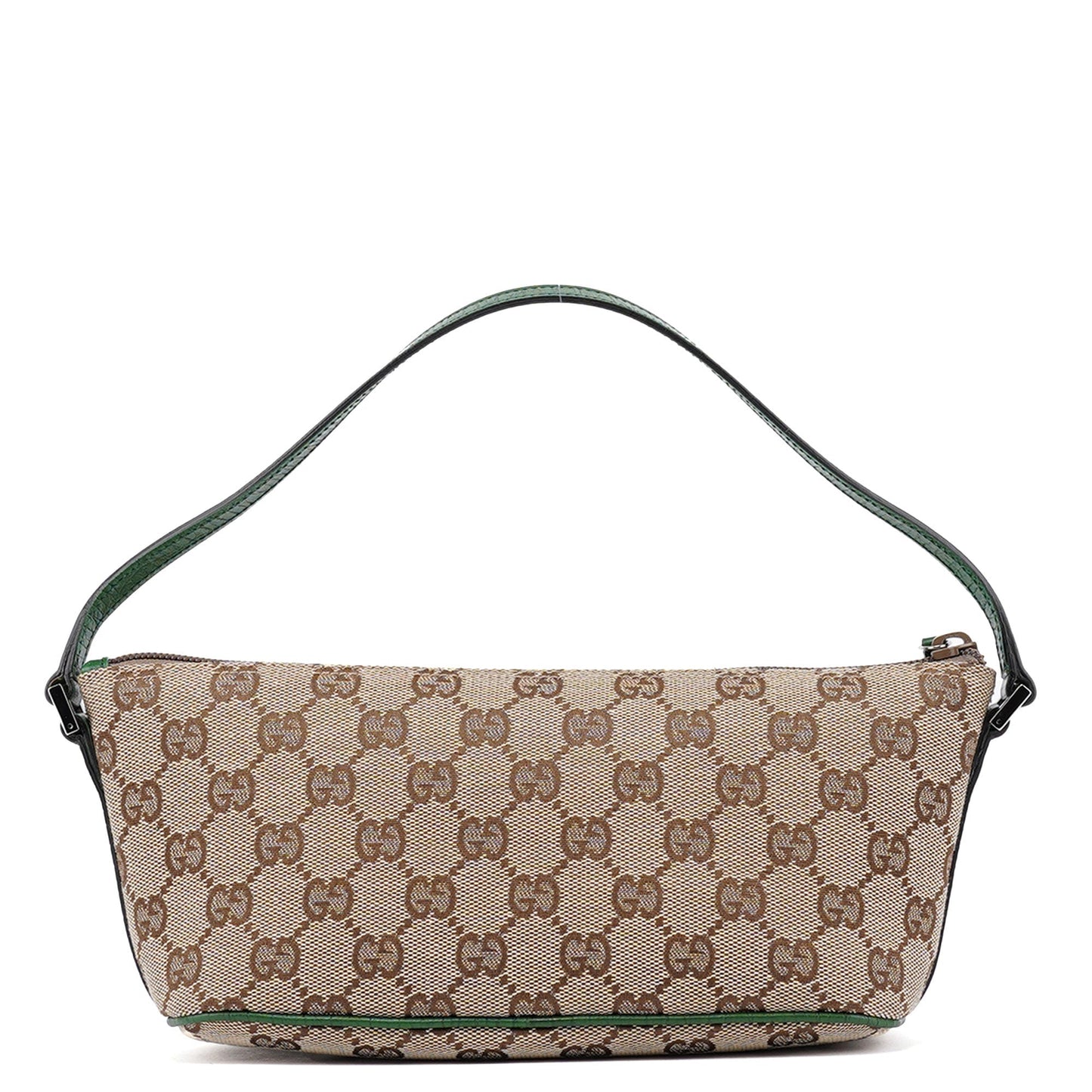 07198 Beige Green GG Boat Pochette