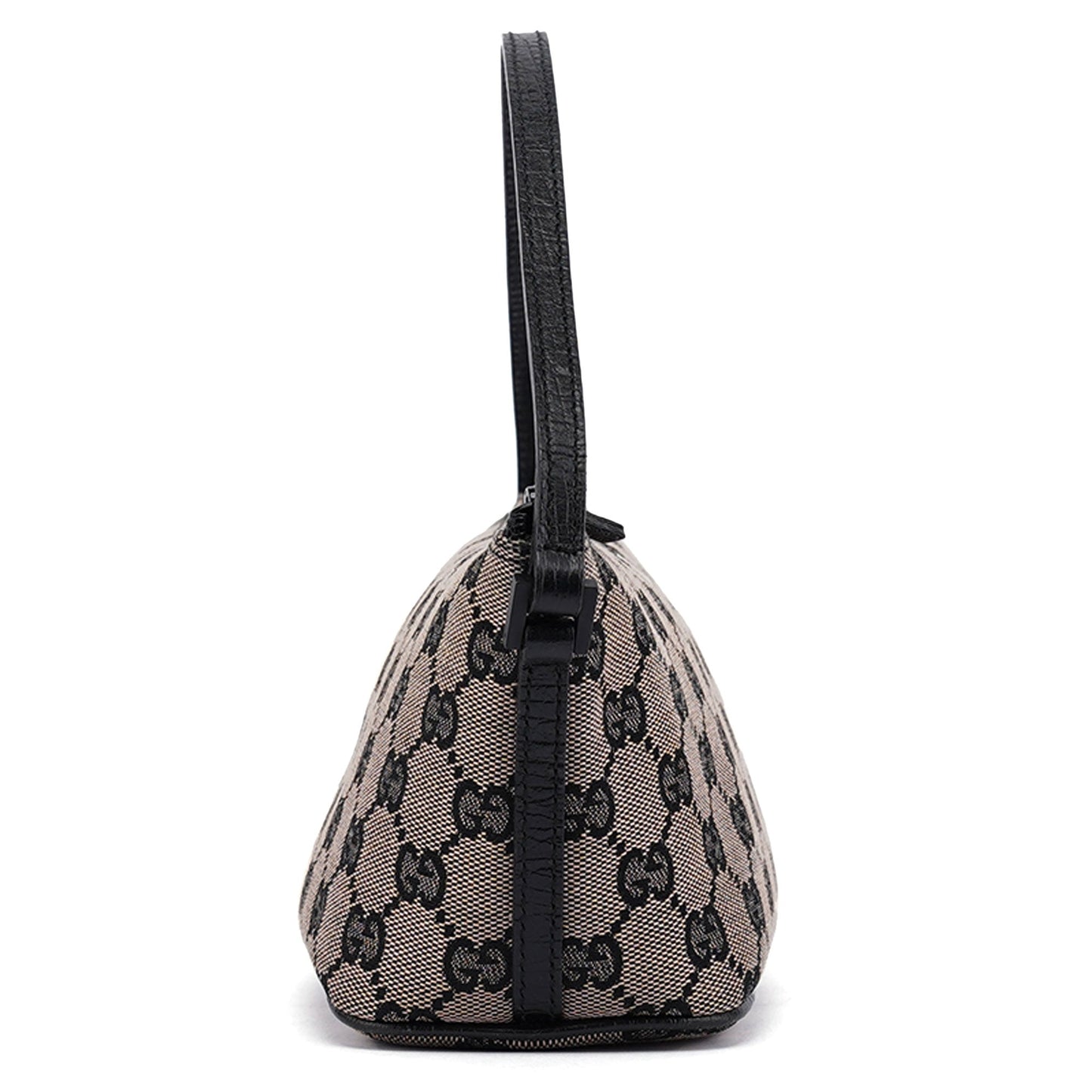 07198 Beige Matte Black GG Boat Pochette