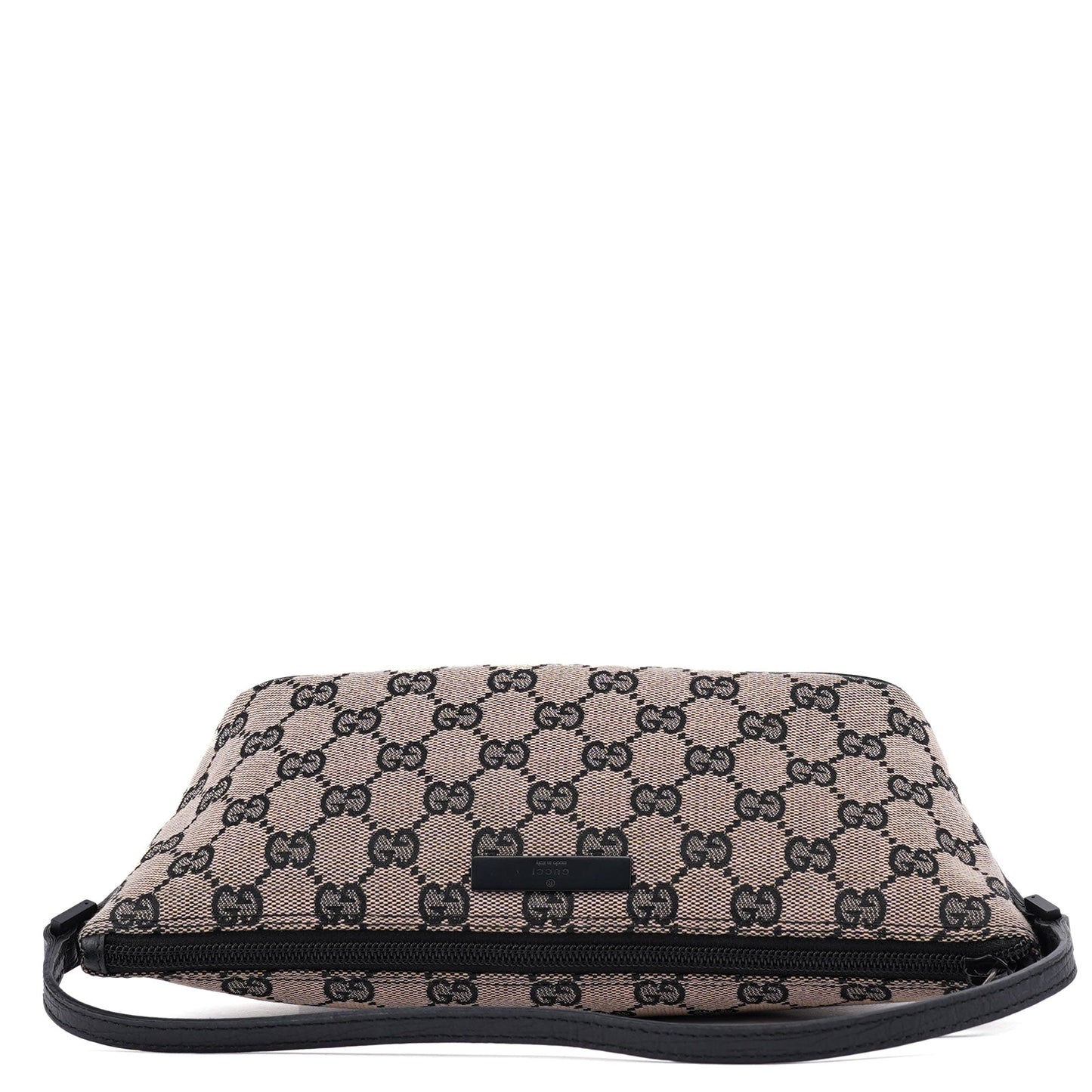 07198 Beige Matte Black GG Boat Pochette