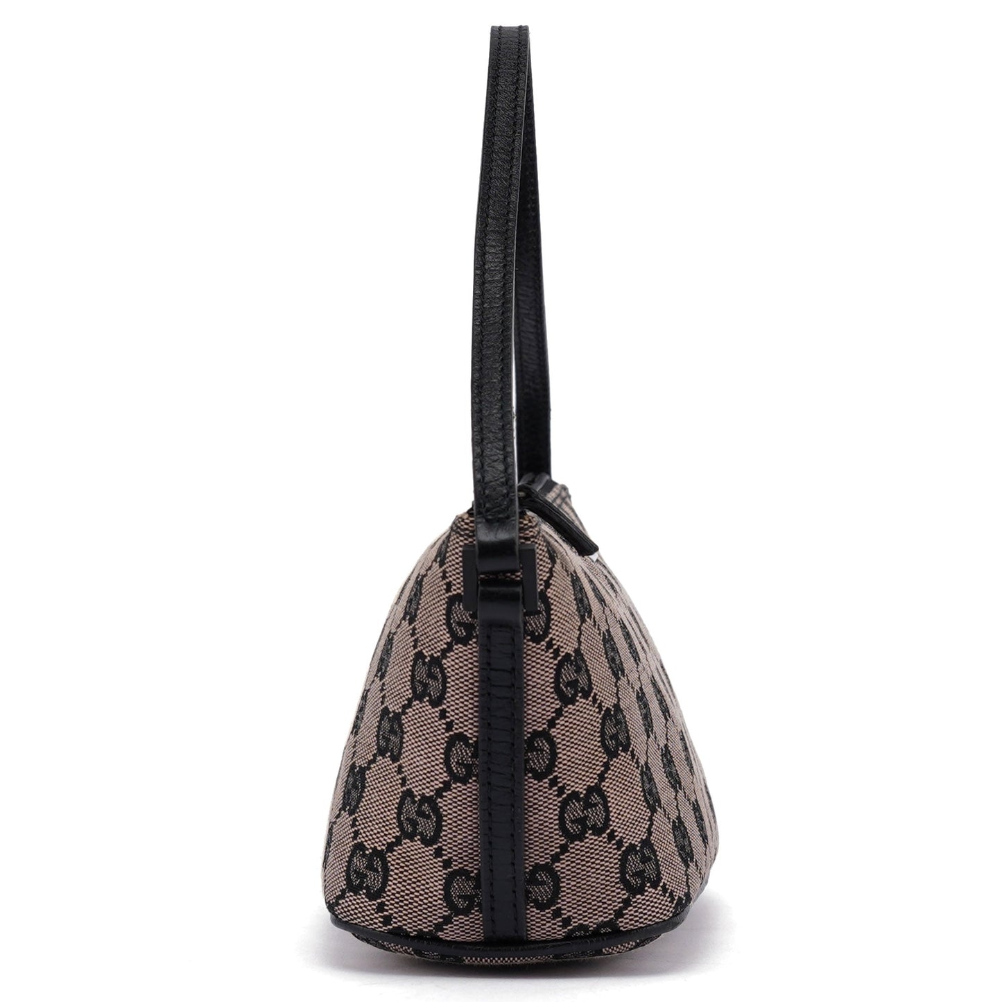 07198 Beige Matte Black GG Boat Pochette