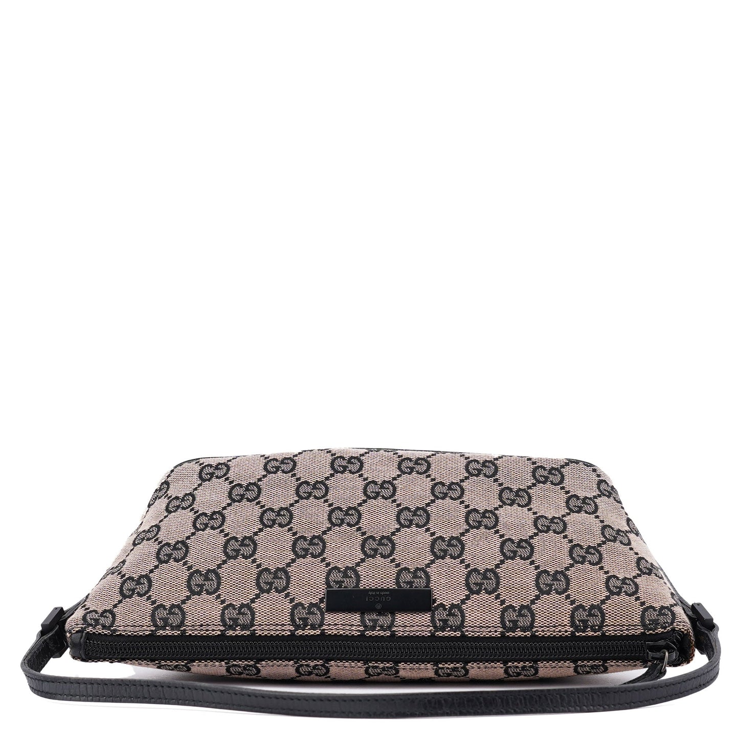 07198 Beige Matte Black GG Boat Pochette
