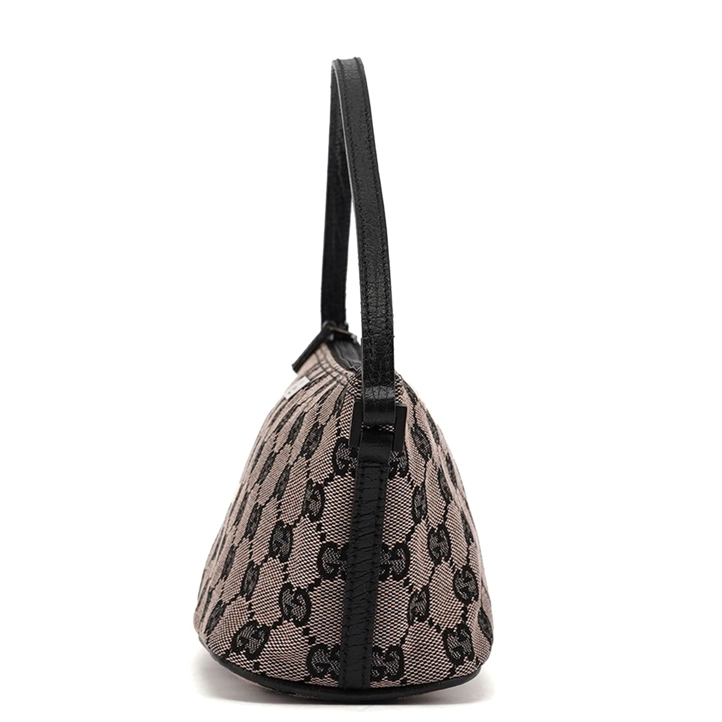 07198 Beige Matte Black GG Boat Pochette