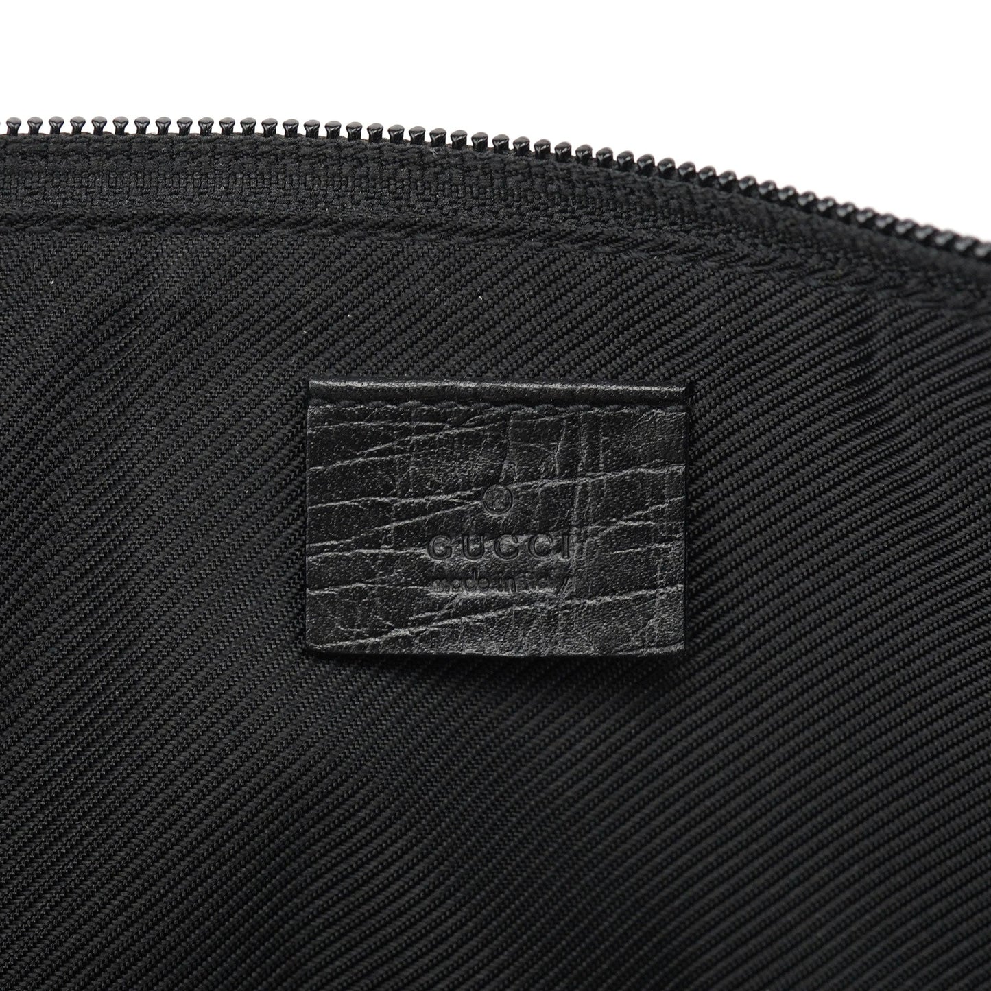 07198 Beige Matte Black GG Boat Pochette