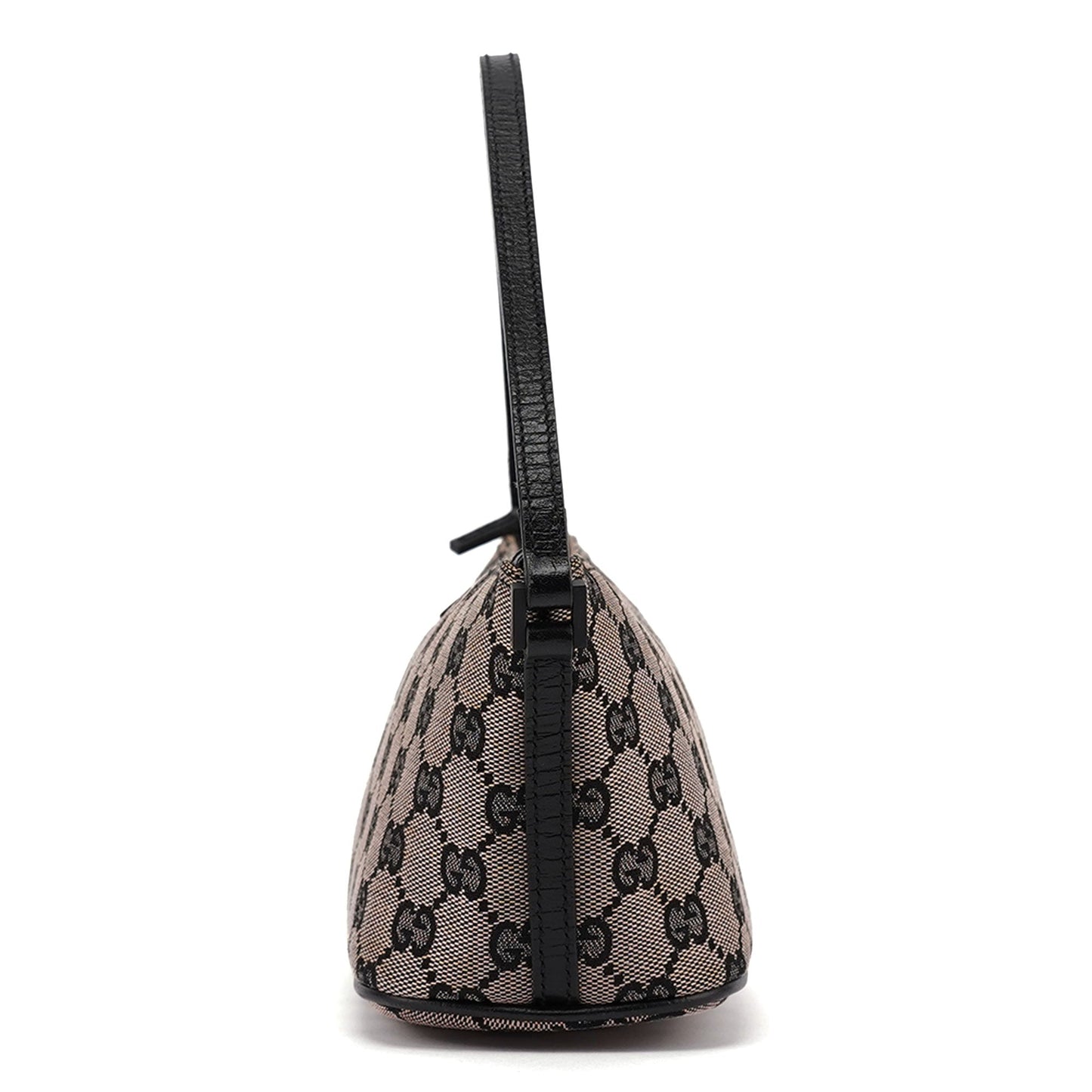 07198 Beige Matte Black GG Boat Pochette