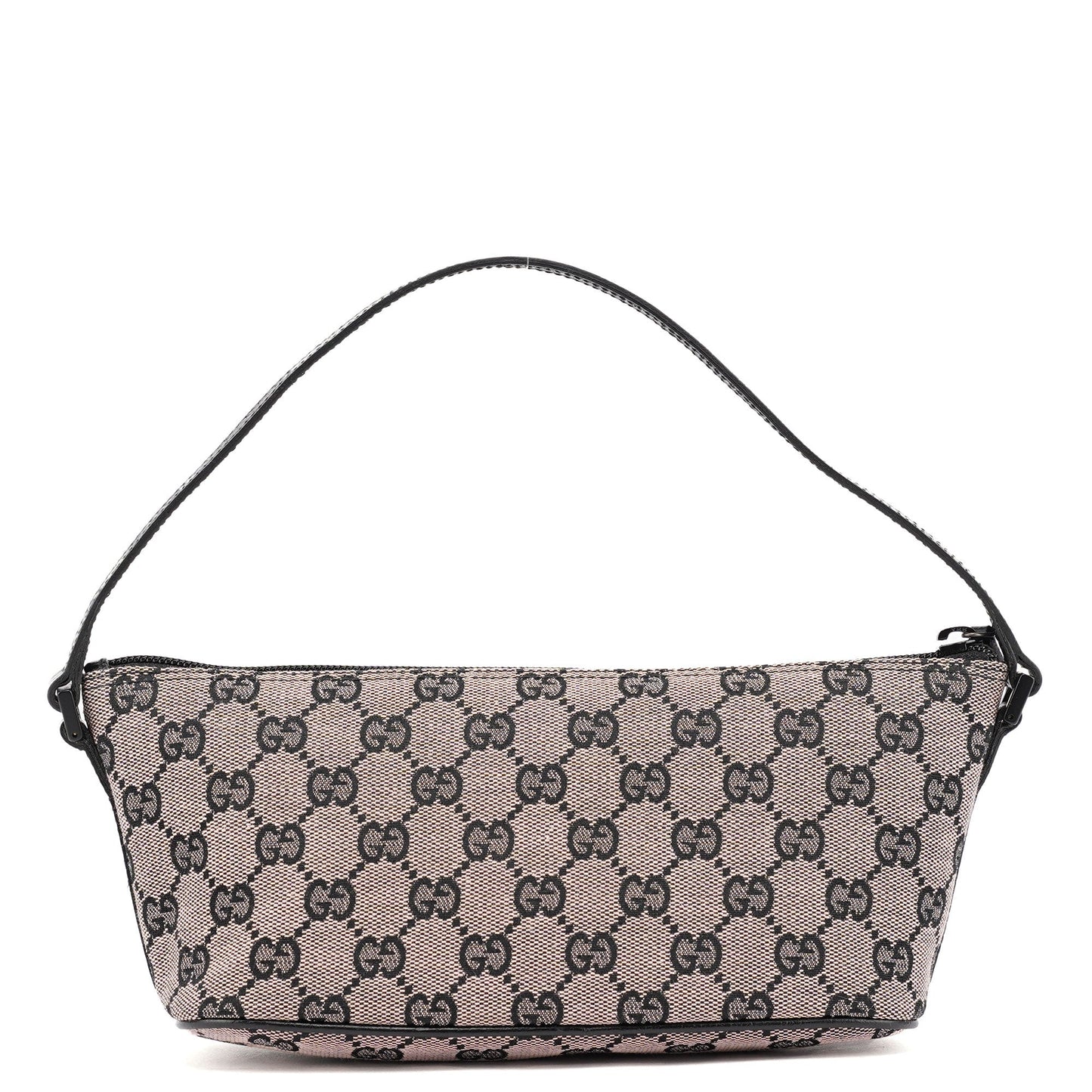 07198 Beige Matte Black GG Boat Pochette