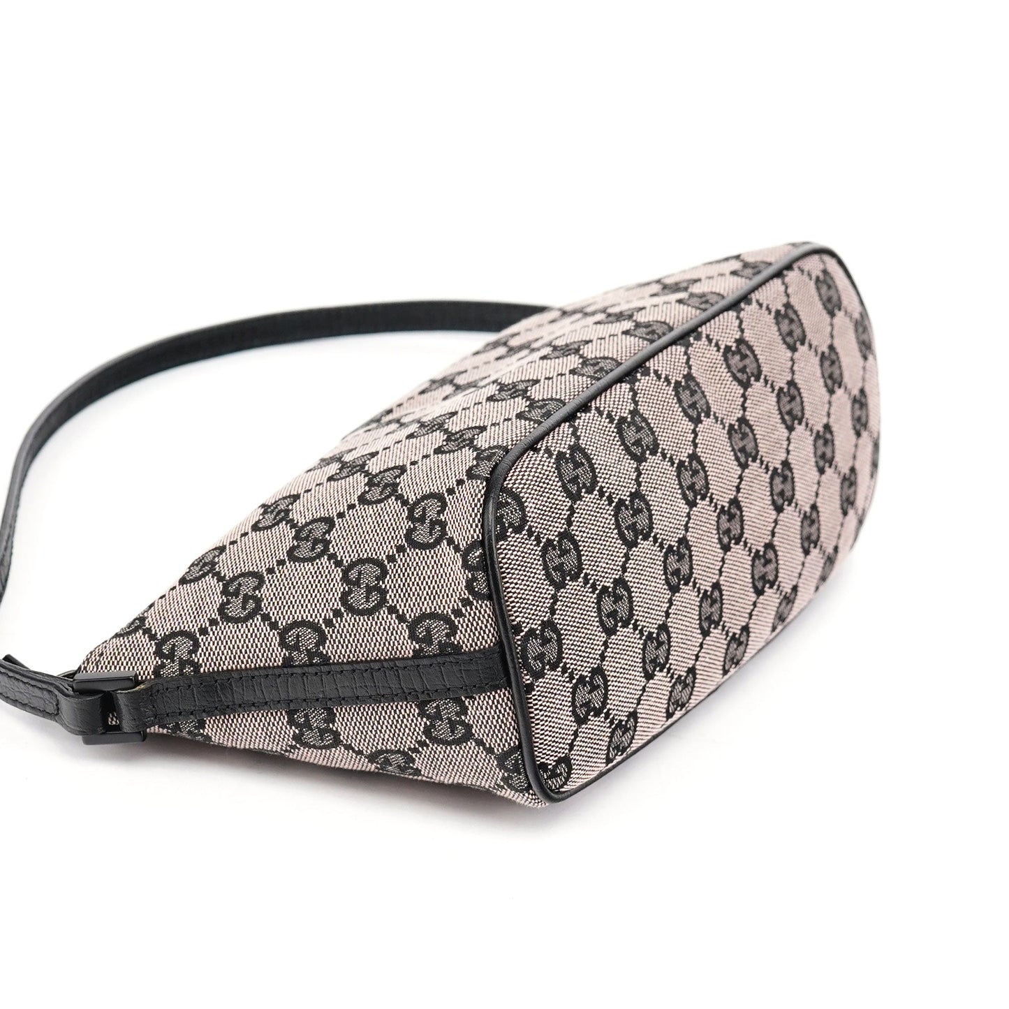 07198 Beige Matte Black GG Boat Pochette