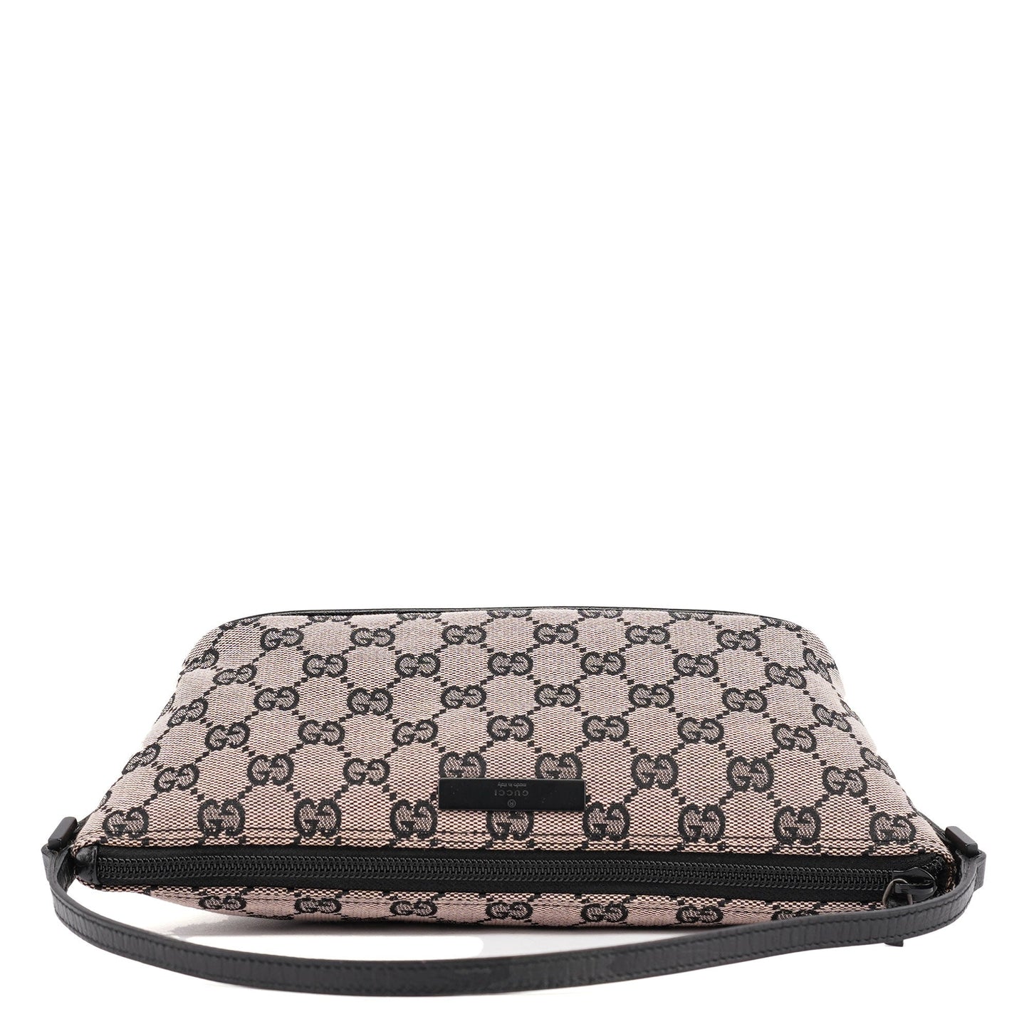 07198 Beige Matte Black GG Boat Pochette