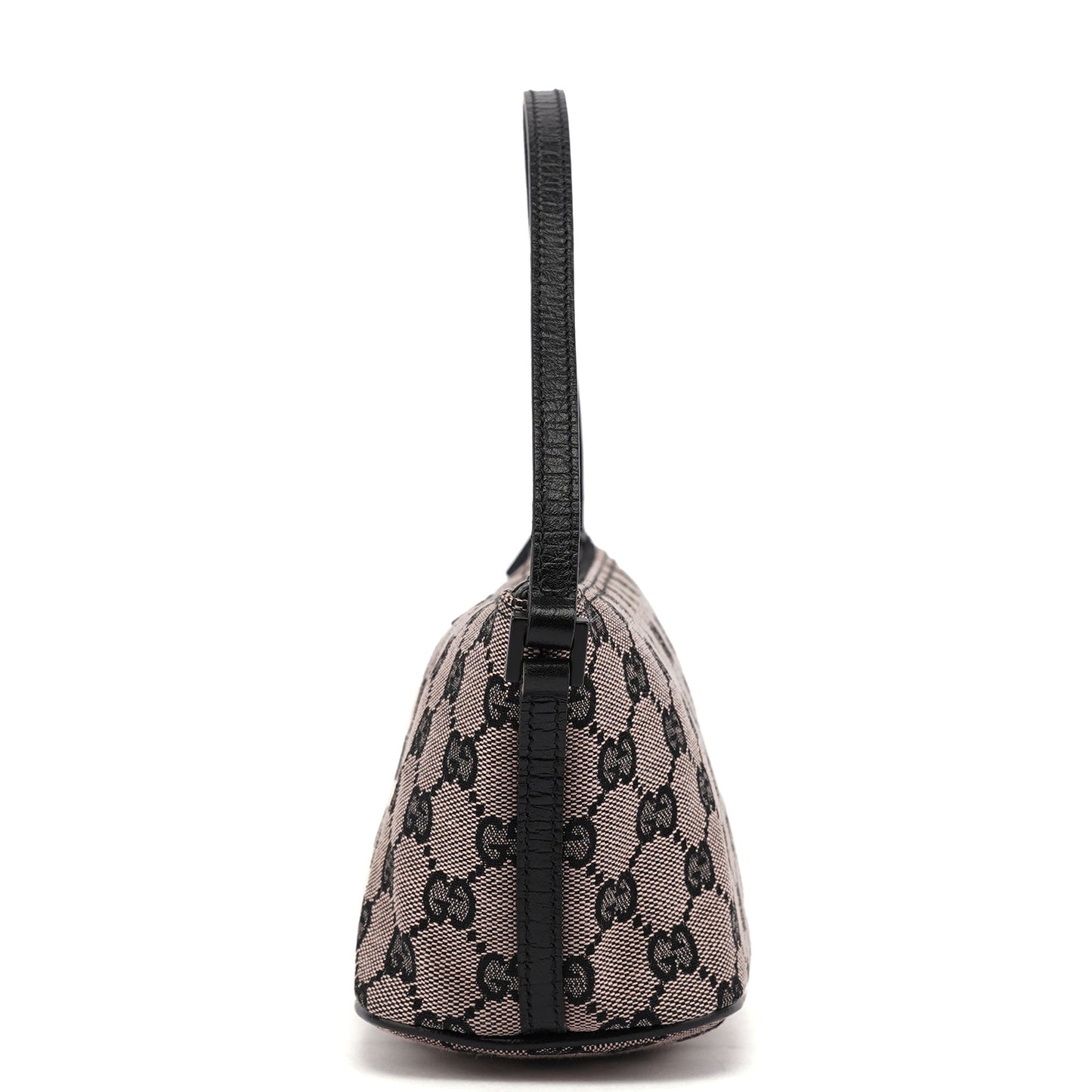 07198 Beige Matte Black GG Boat Pochette