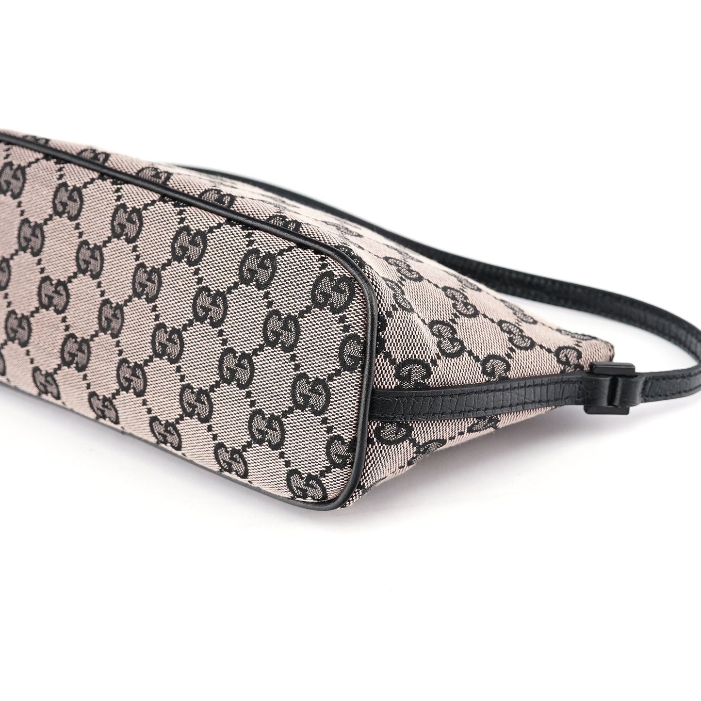 07198 Beige Matte Black GG Boat Pochette