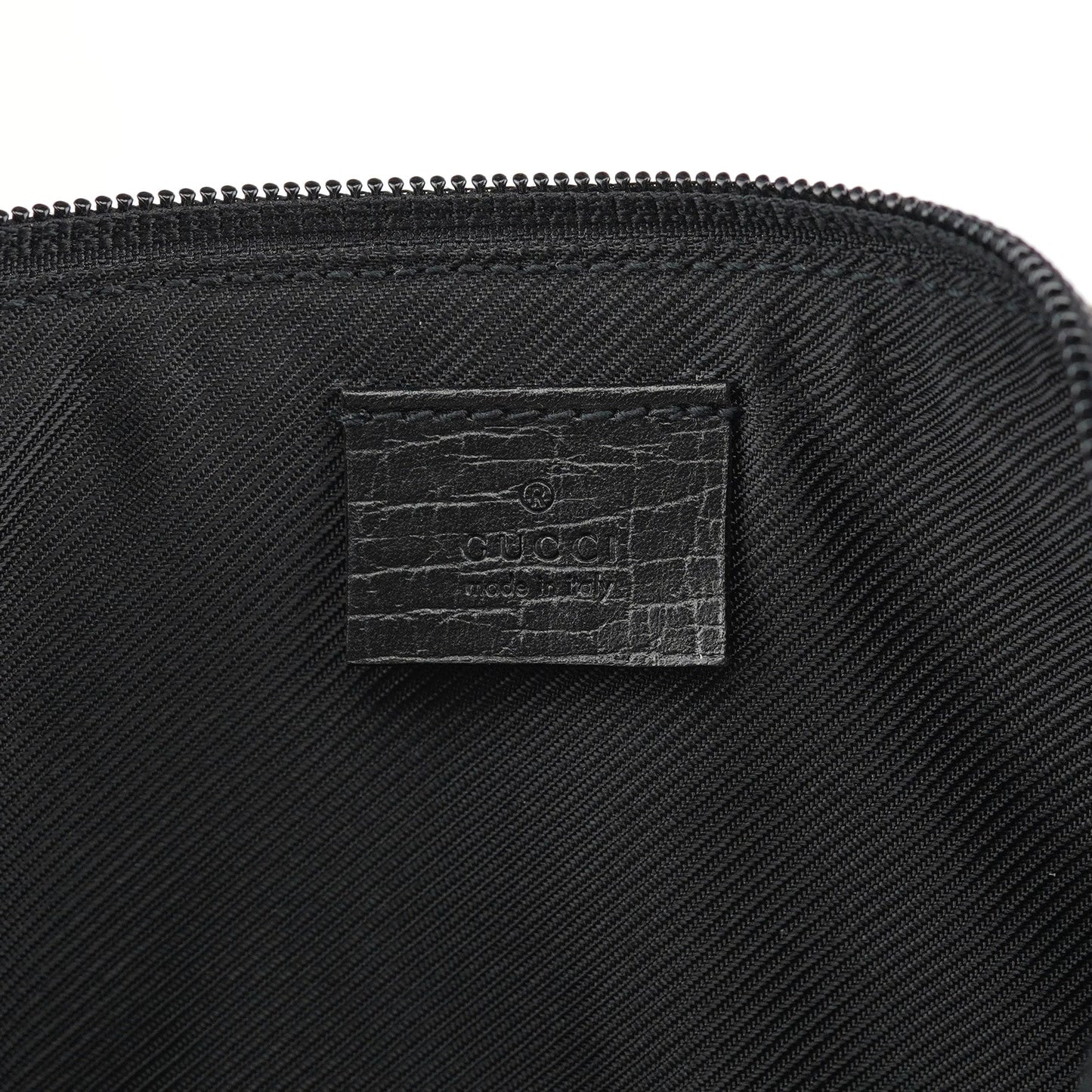 07198 Beige Matte Black GG Boat Pochette