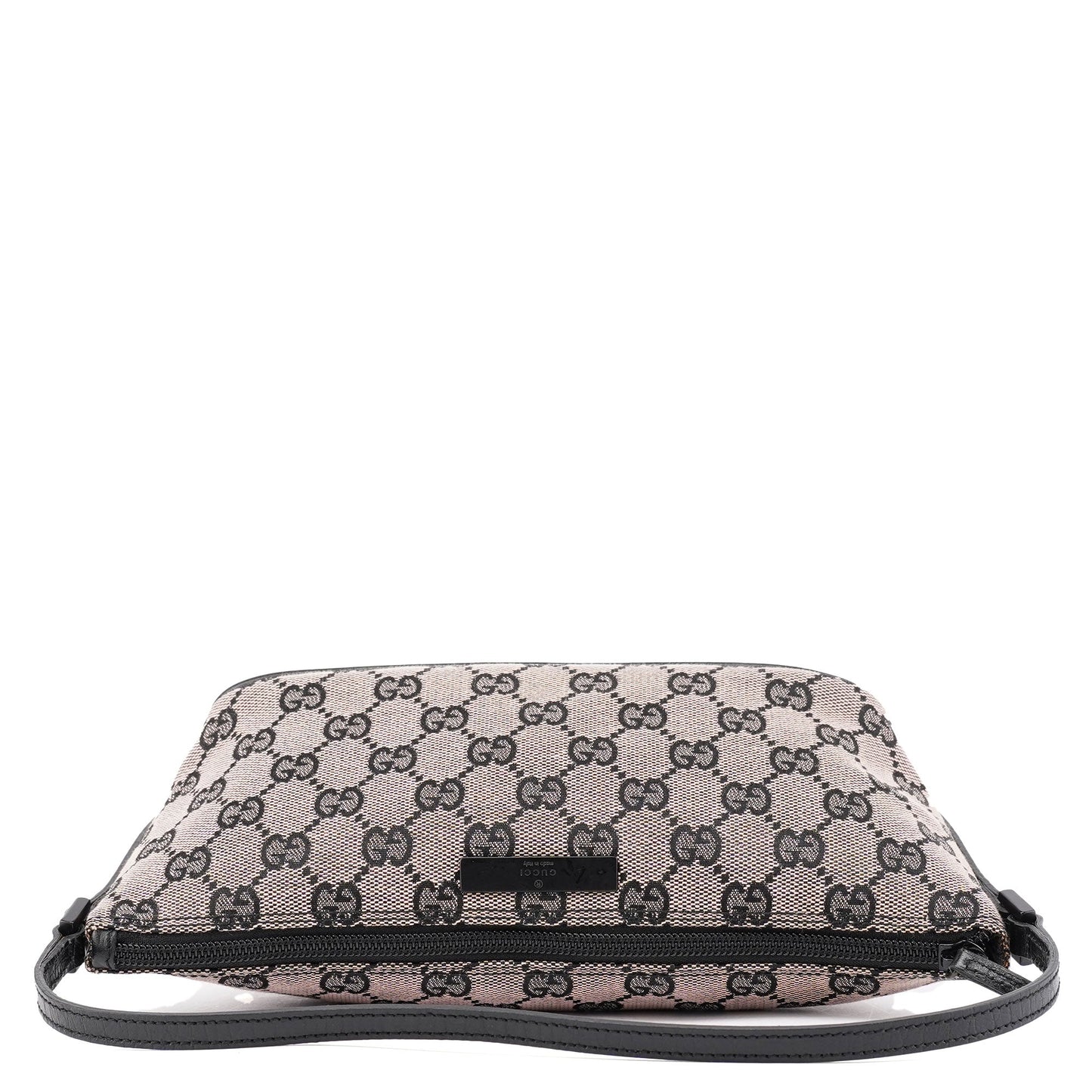 07198 Beige Matte Black GG Boat Pochette