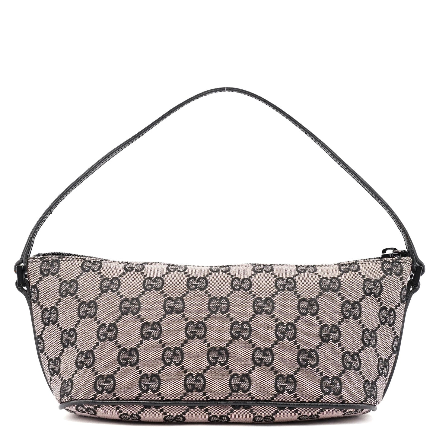 07198 Beige Matte Black GG Boat Pochette
