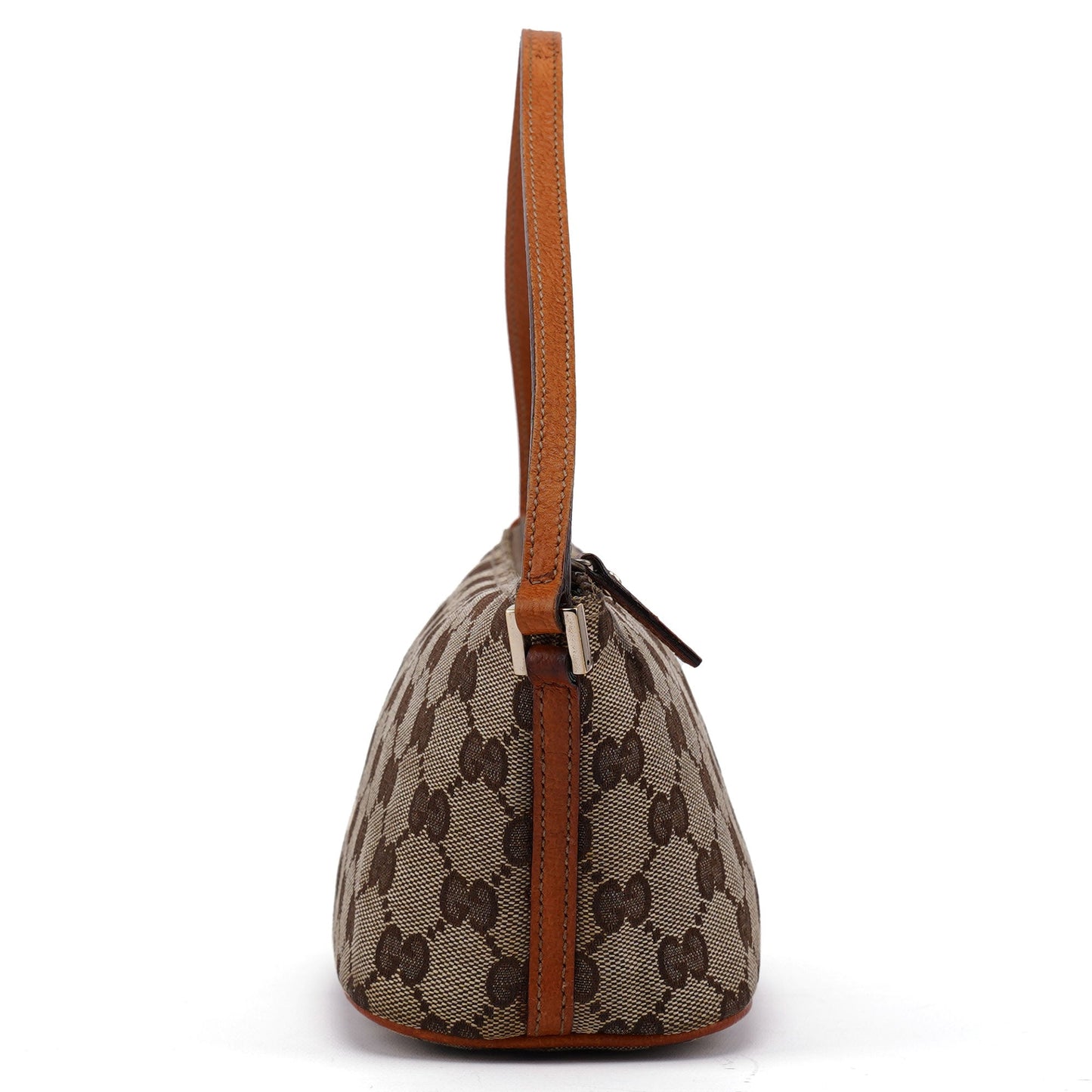 07198 Beige Orange GG Boat Pochette