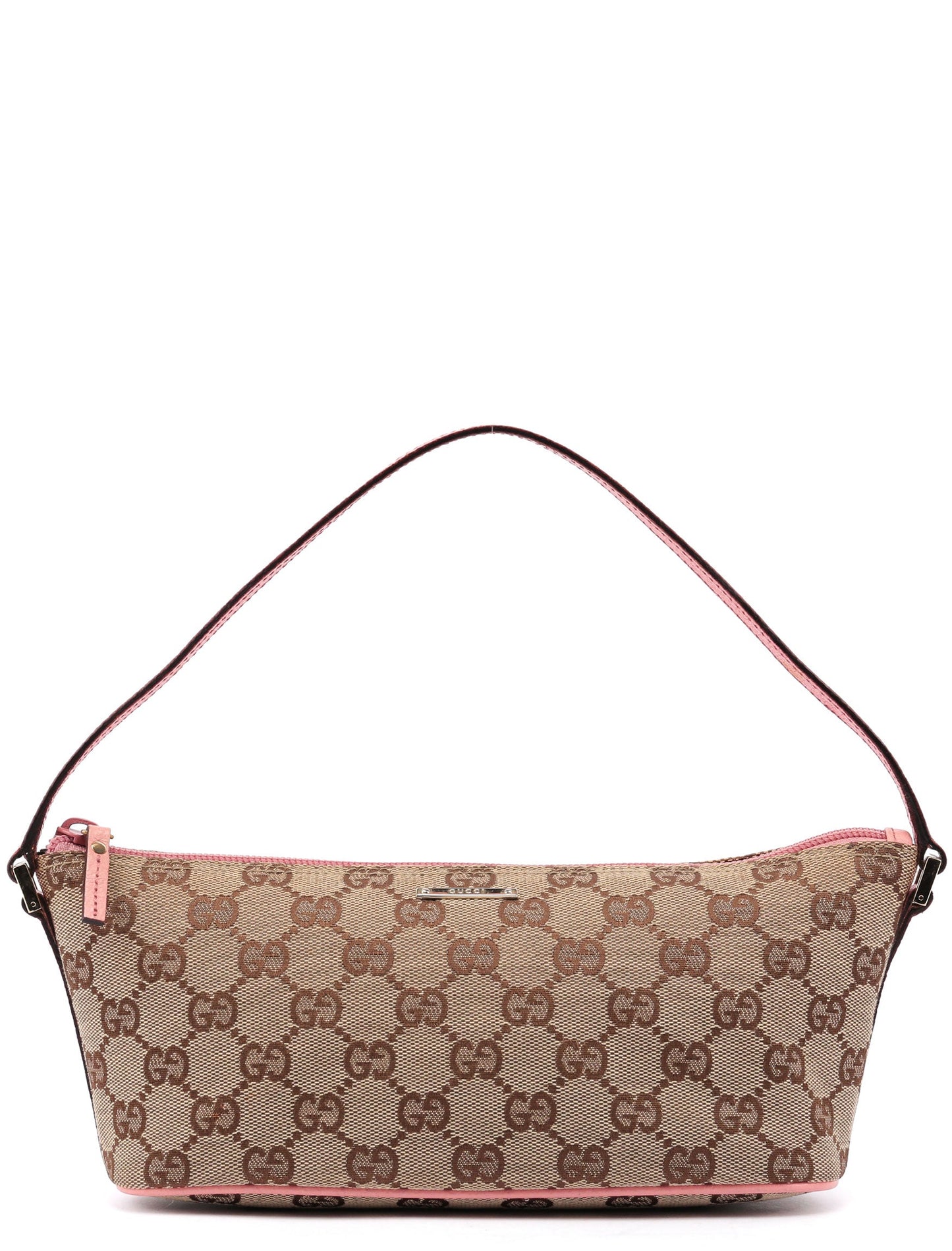 07198 Beige Pink GG Boat Pochette