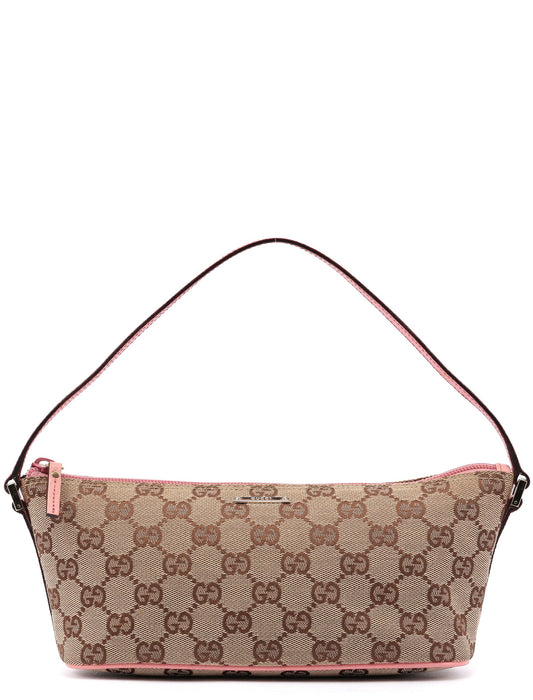 07198 Beige Pink GG Boat Pochette
