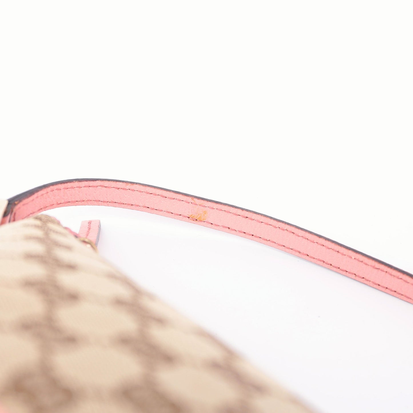 07198 Beige Pink GG Boat Pochette