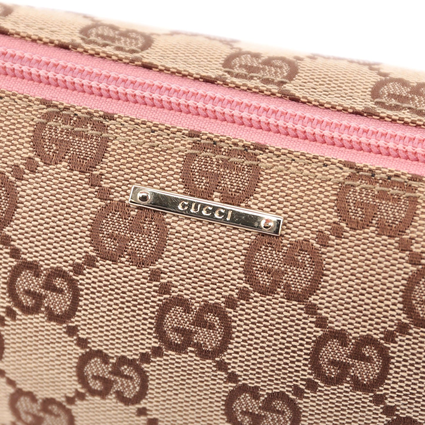07198 Beige Pink GG Boat Pochette